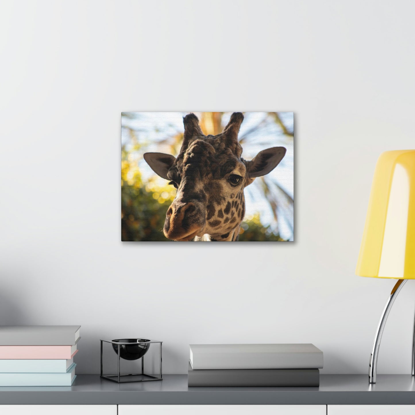 The Giraffe Says Hello Canvas