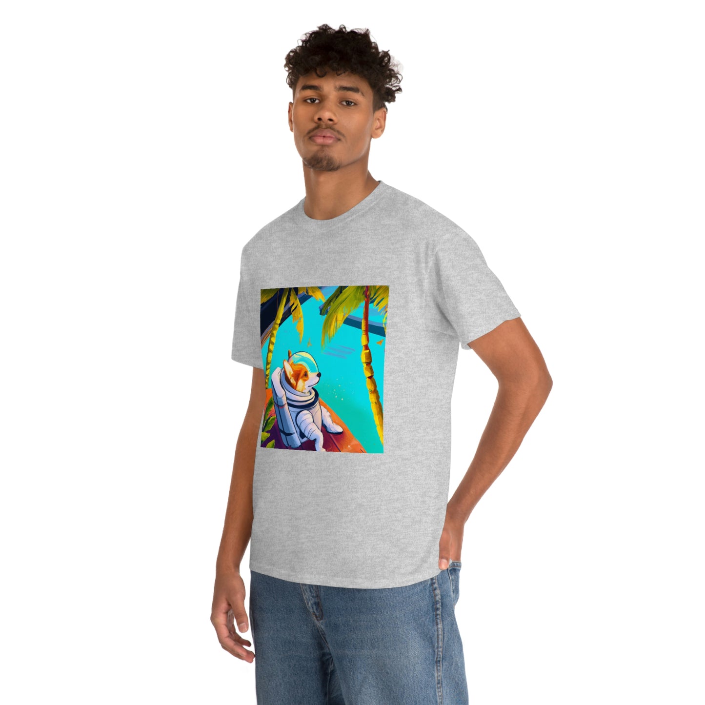 Corgi Spacedog Looking Out Tshirt