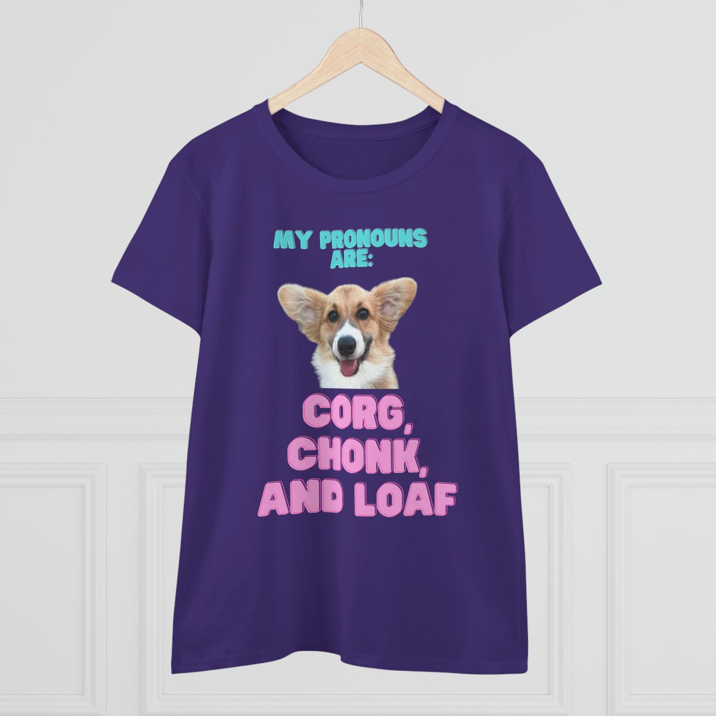 Women's Corgi Pronoun Tshirt