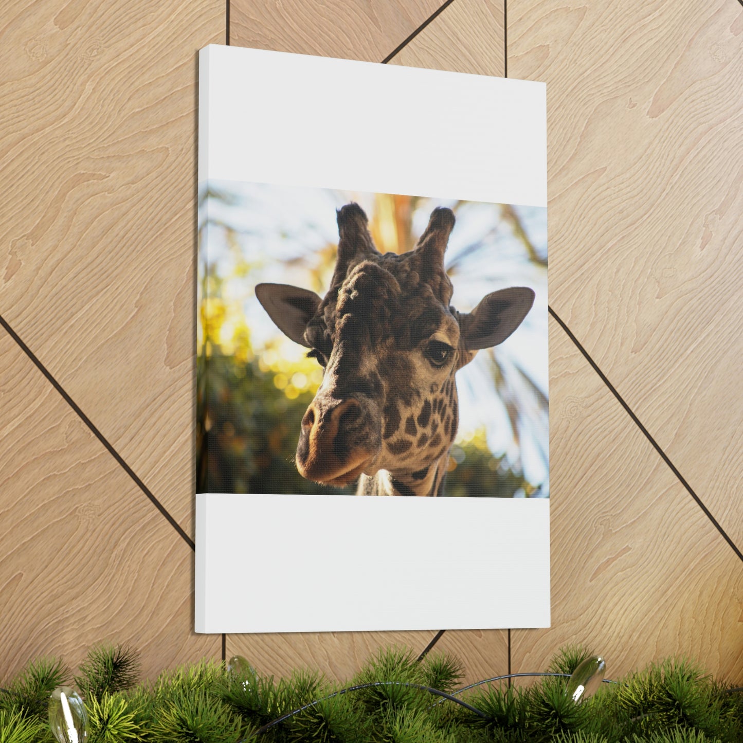 The Giraffe Says Hello Canvas