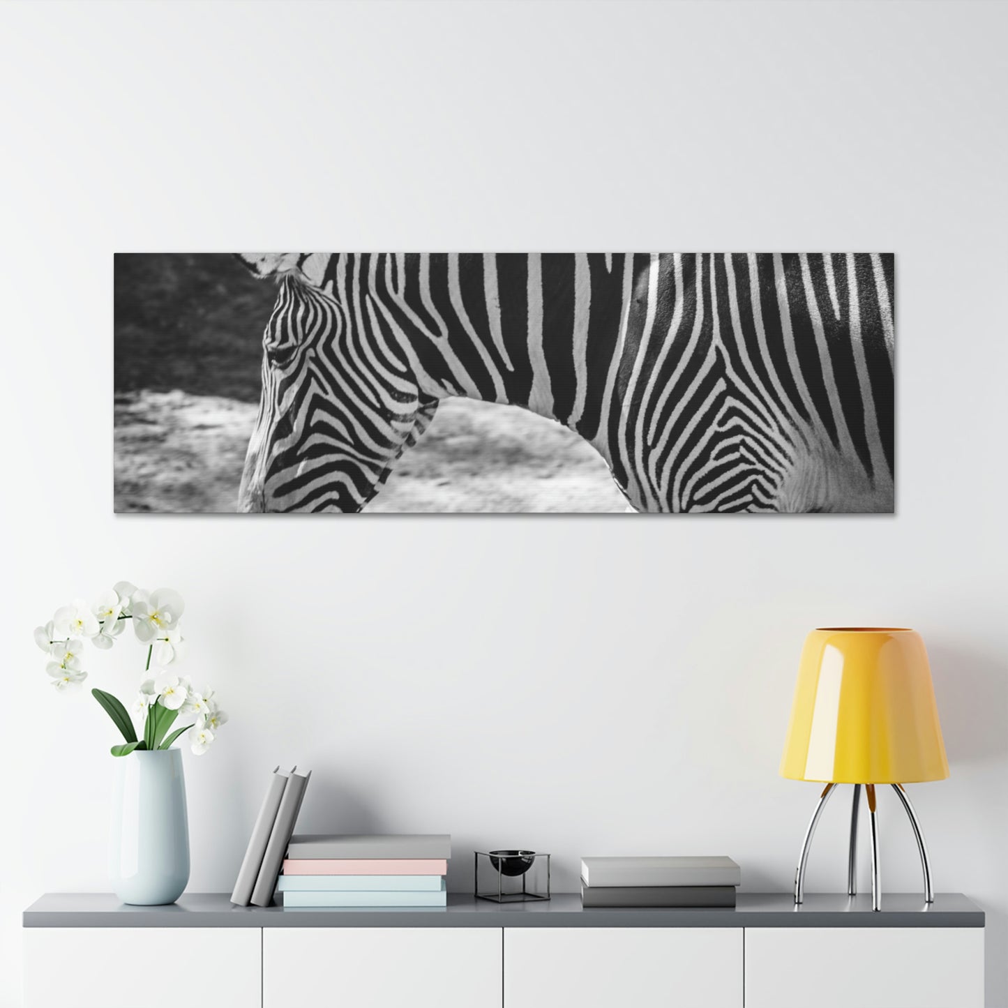 Zebra Bowing Canvas