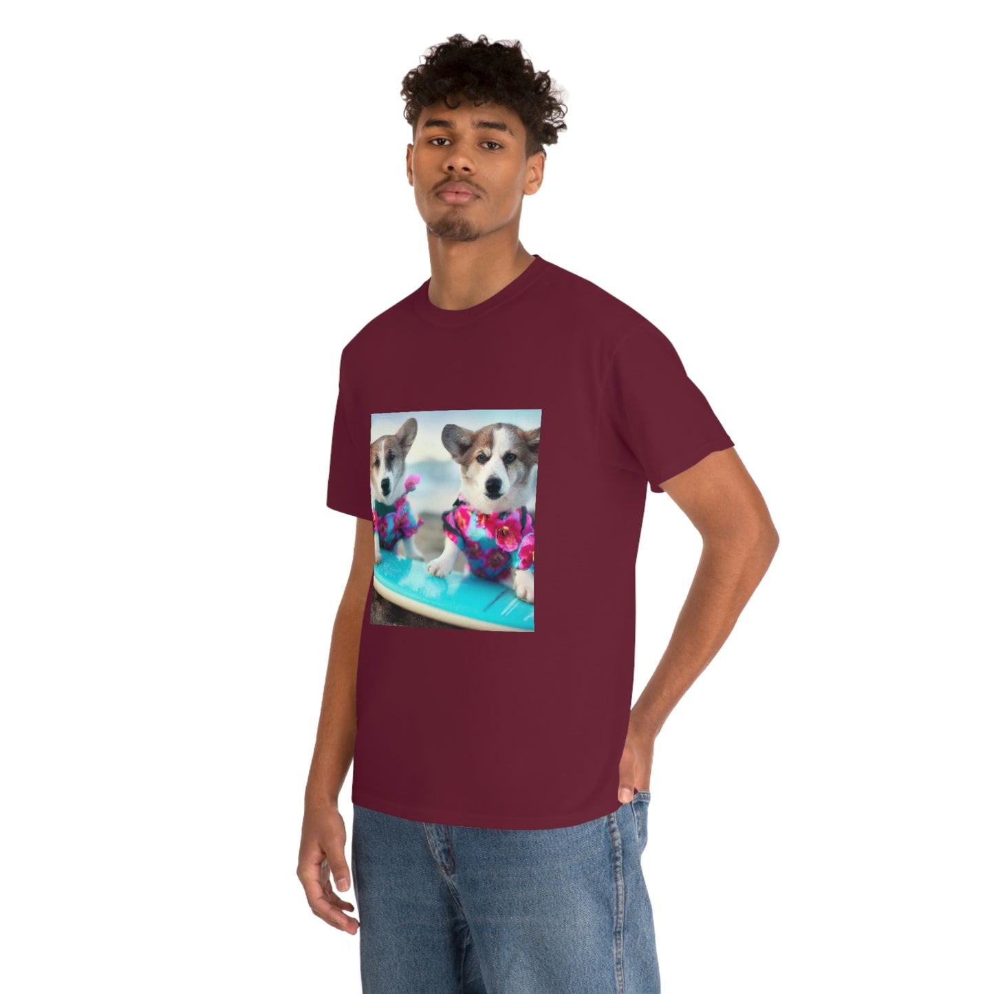 Surfs Up Corgi Tshirt