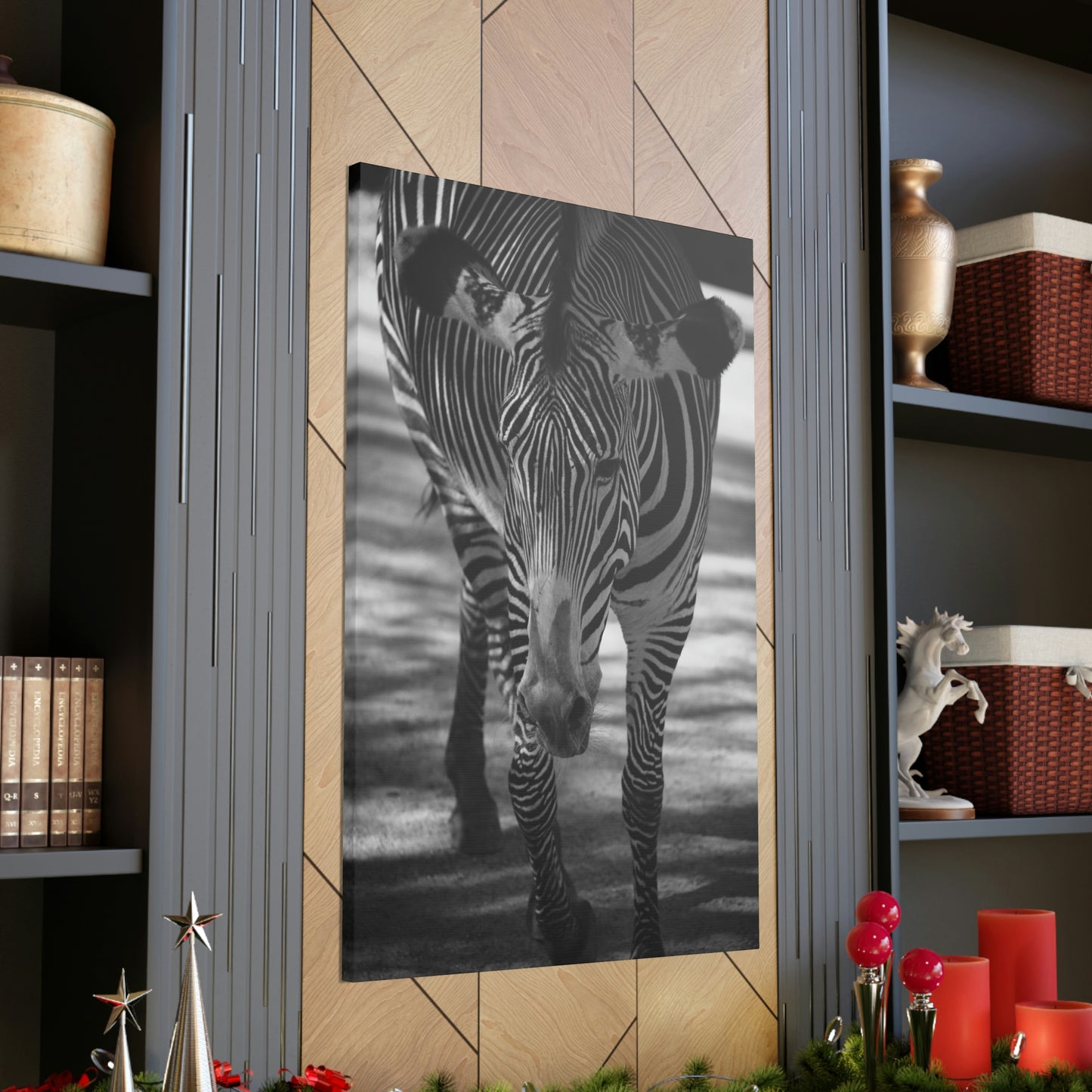 Zebra Walking Canvas