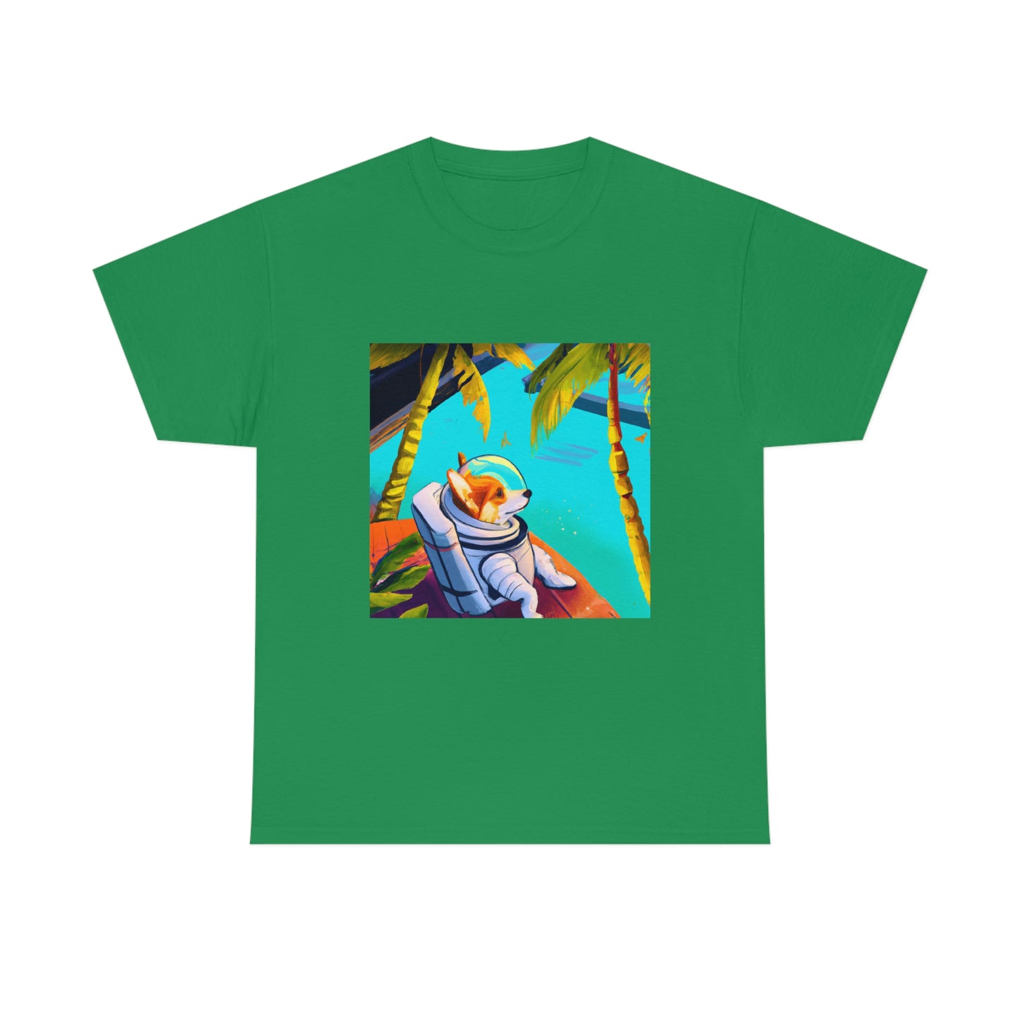 Corgi Spacedog Looking Out Tshirt