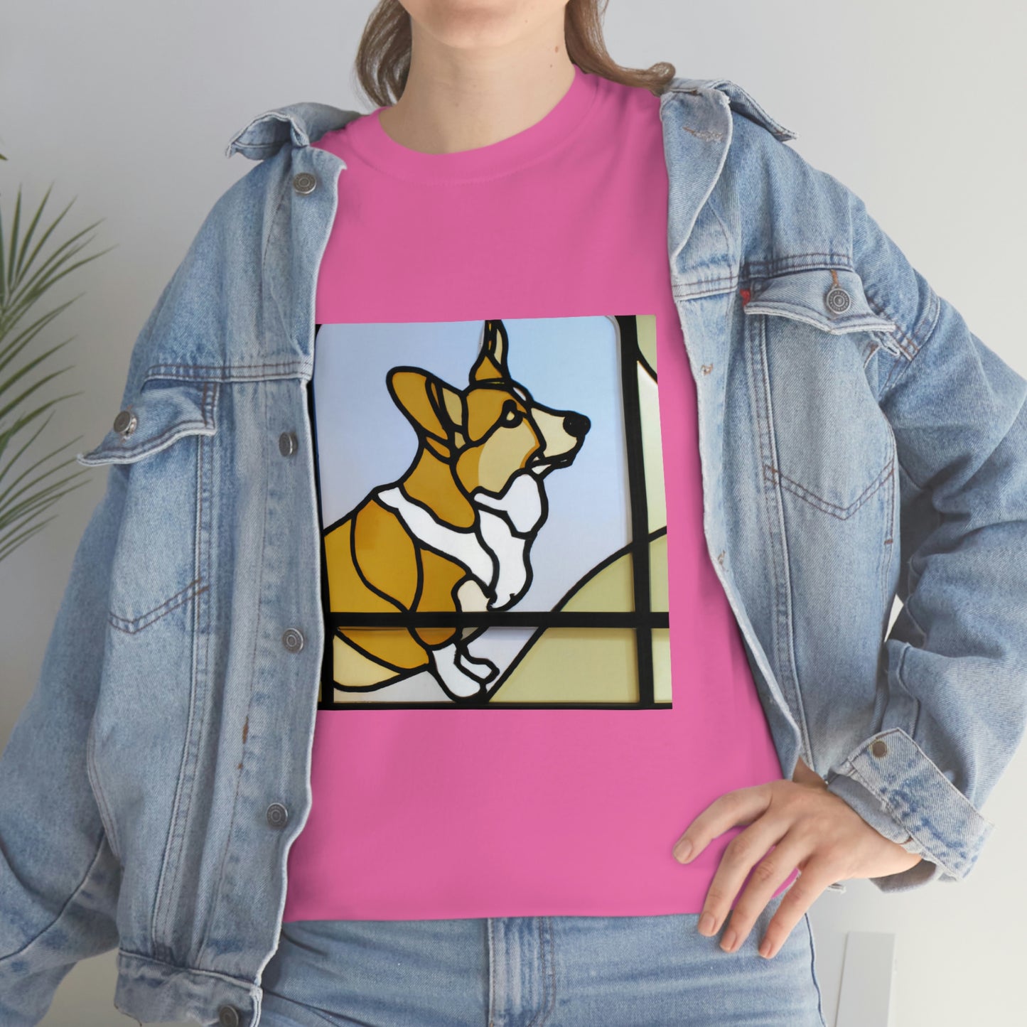 Corgi Stained Glass Tshirt