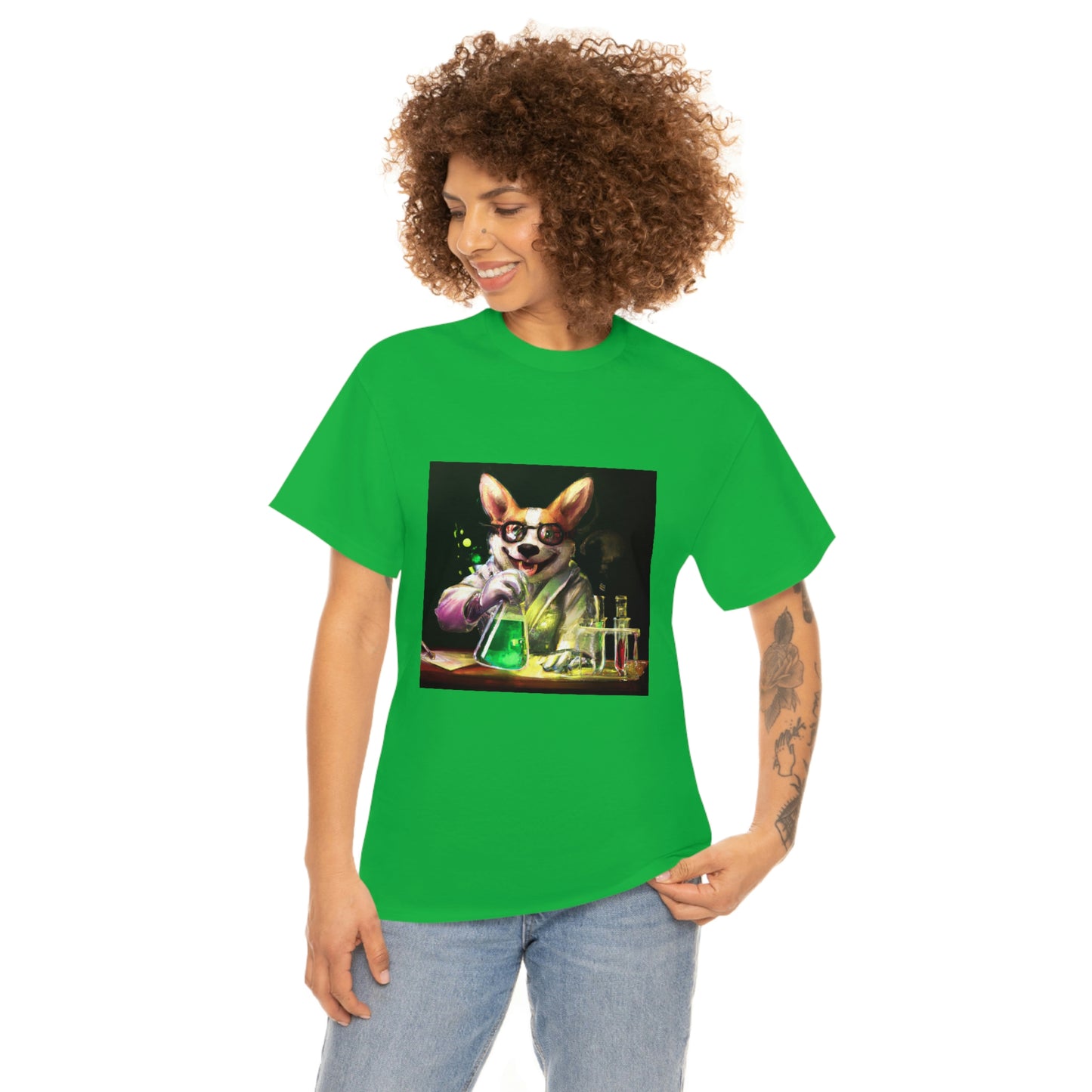 Mad Scientist Corgi Tshirt