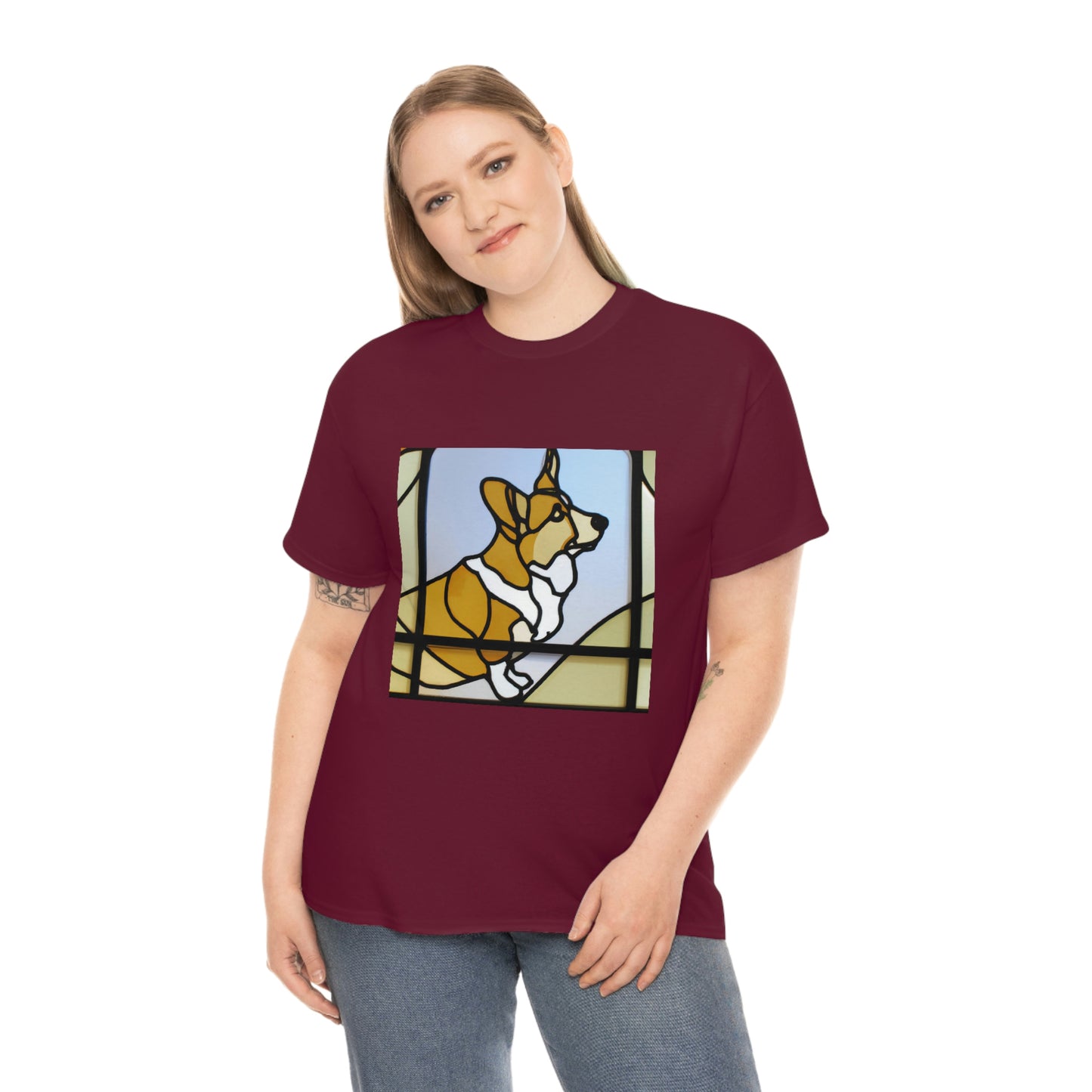 Corgi Stained Glass Tshirt