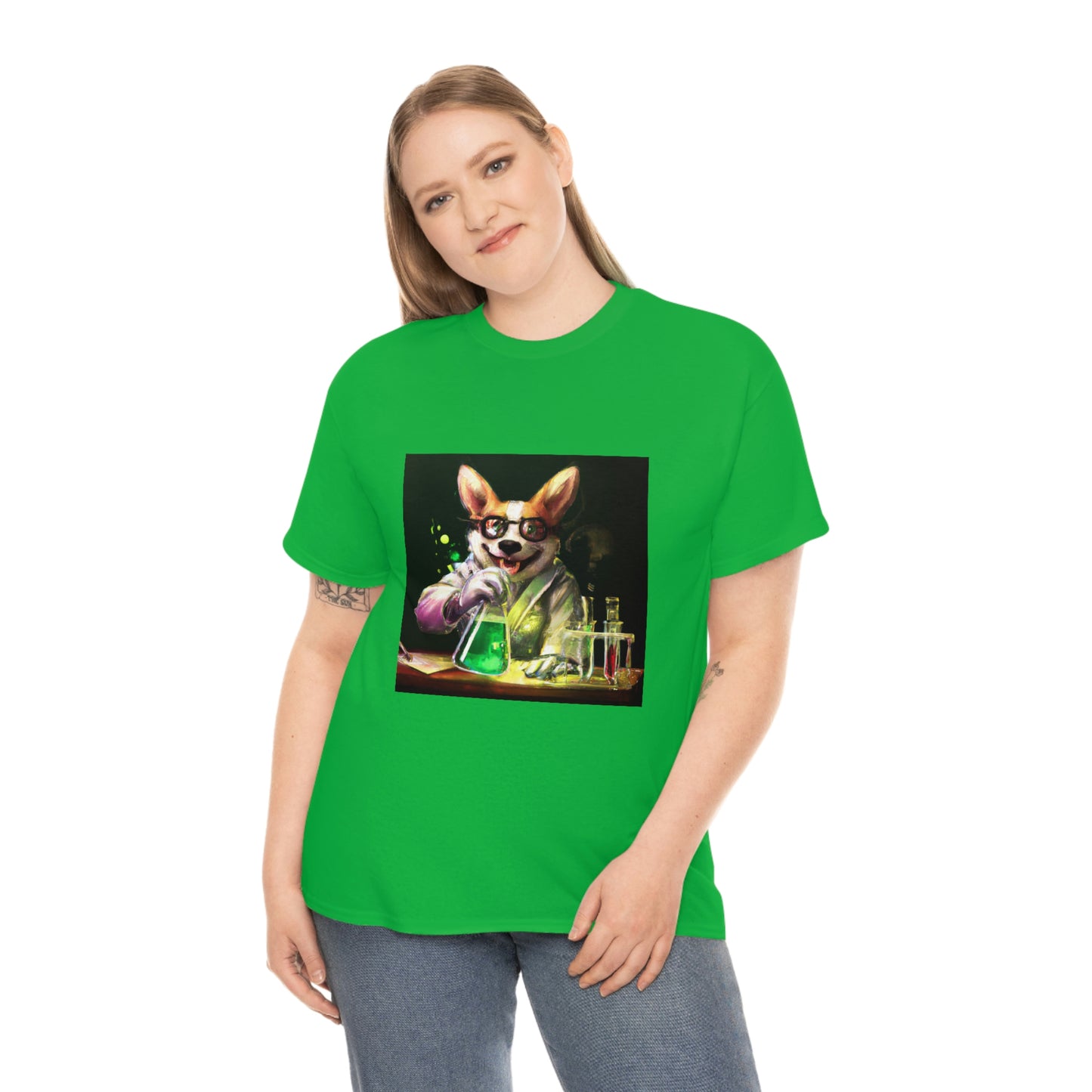 Mad Scientist Corgi Tshirt