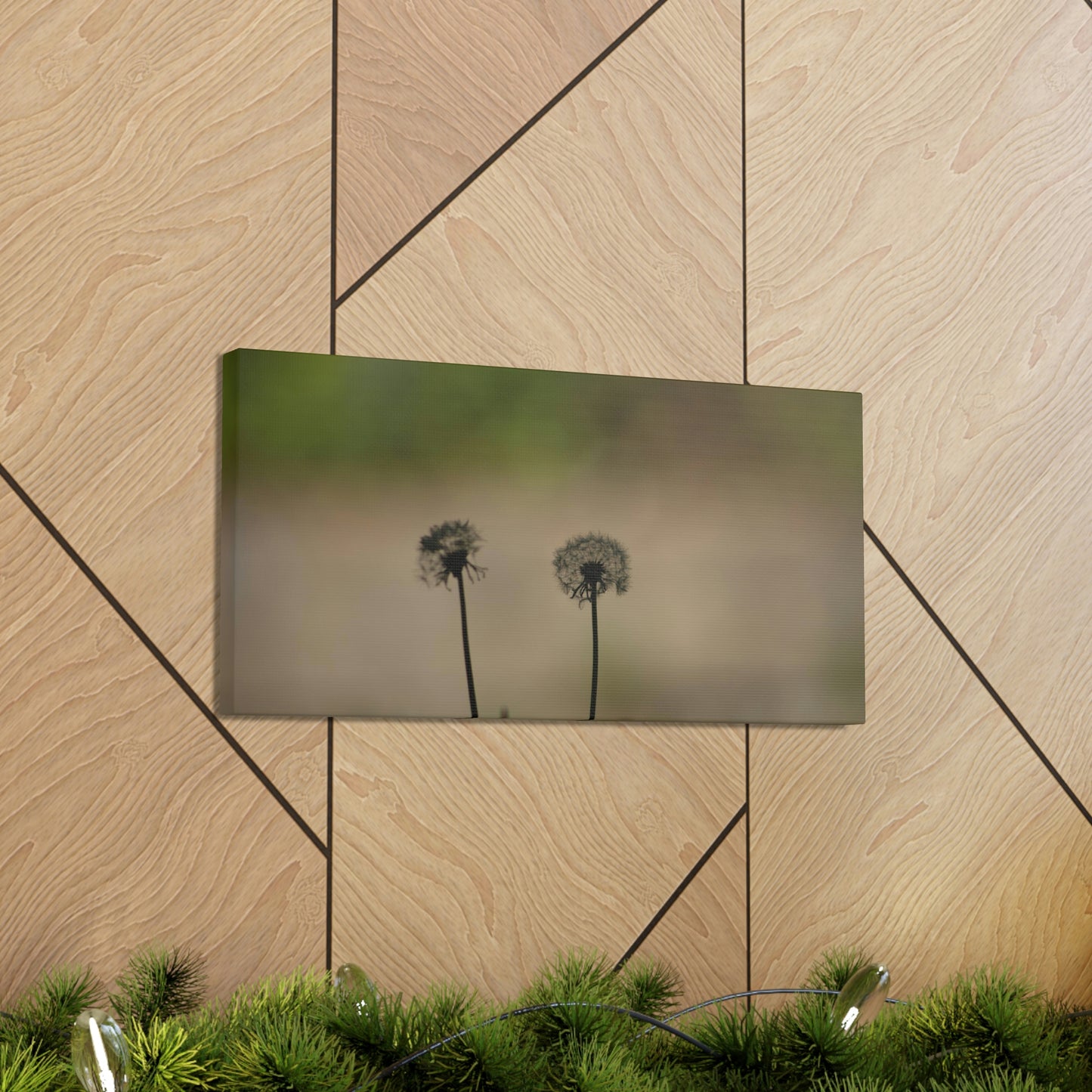 Dandelions Opposing Part 1 Canvas