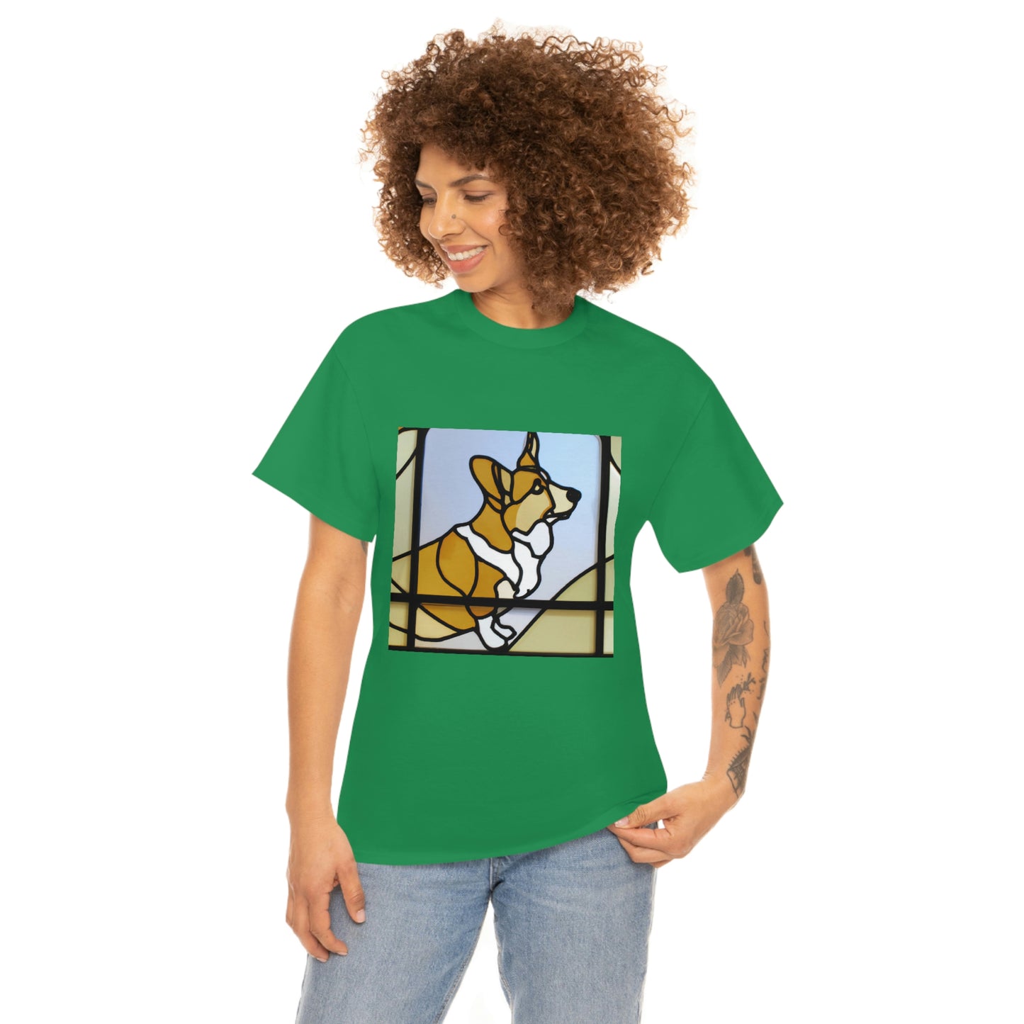 Corgi Stained Glass Tshirt