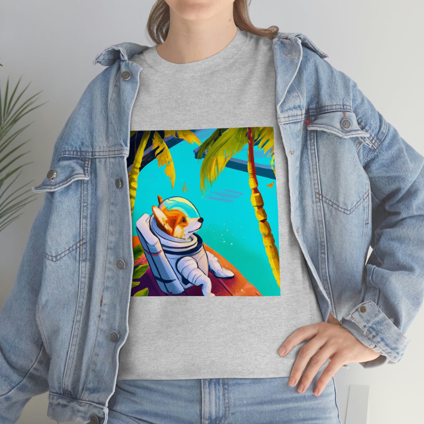 Corgi Spacedog Looking Out Tshirt