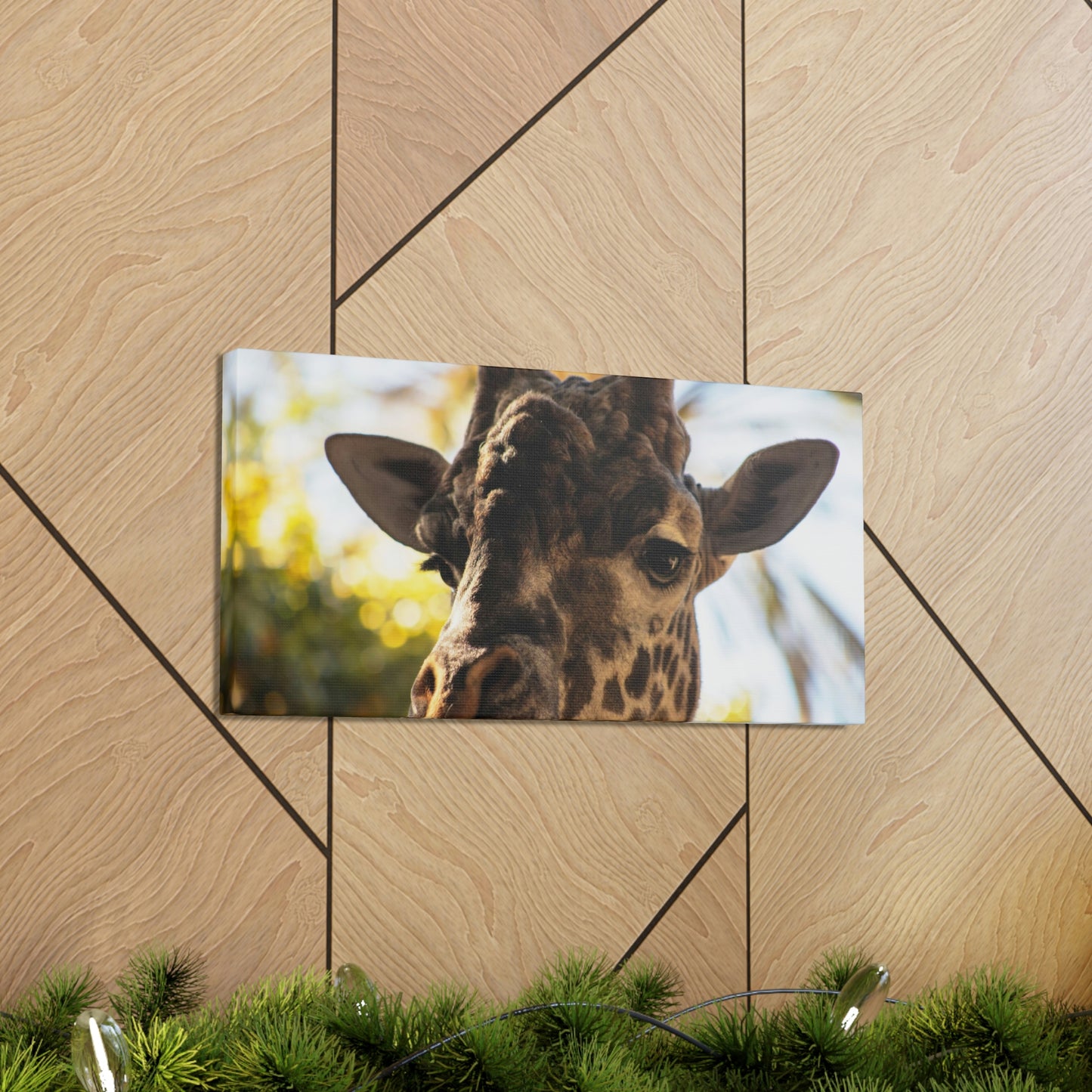 The Giraffe Says Hello Canvas