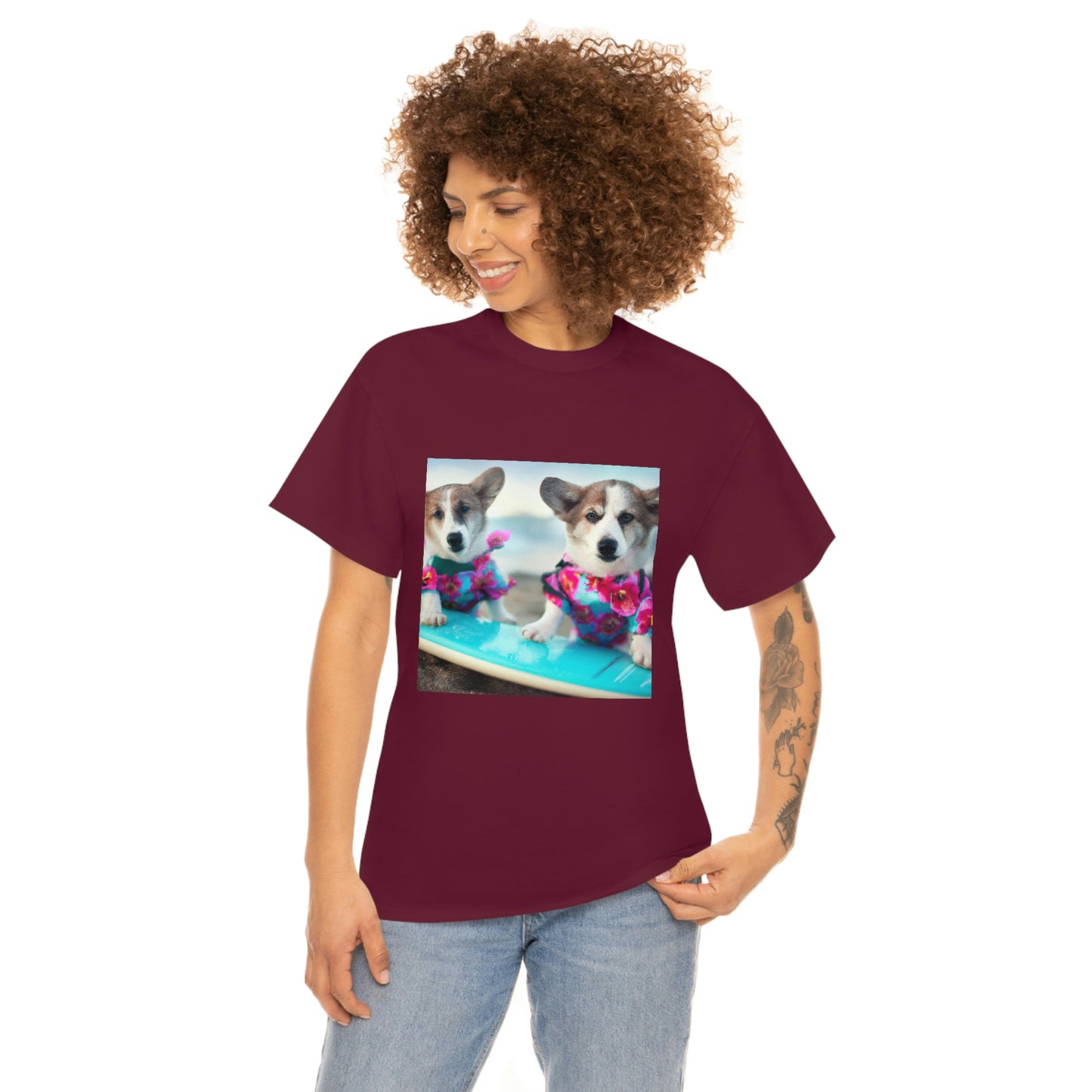 Surfs Up Corgi Tshirt