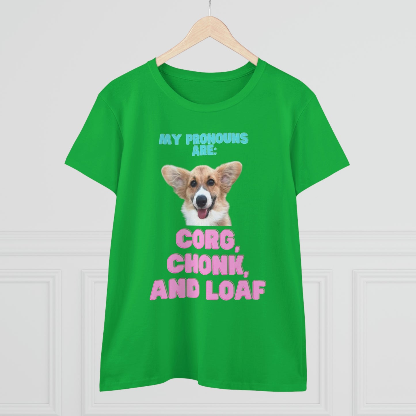 Women's Corgi Pronoun Tshirt