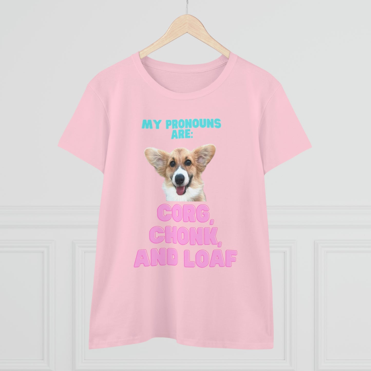 Women's Corgi Pronoun Tshirt