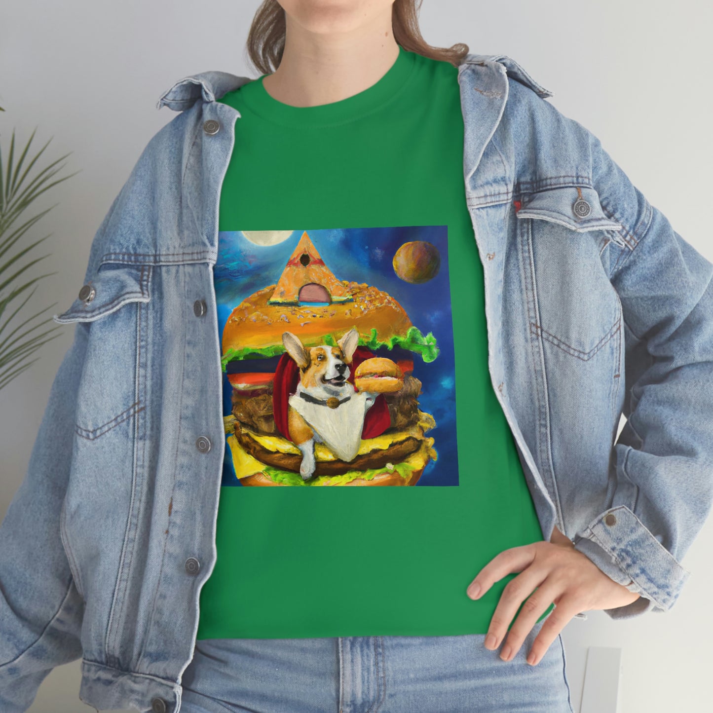 Corgi Burger Psychedelic Tshirt