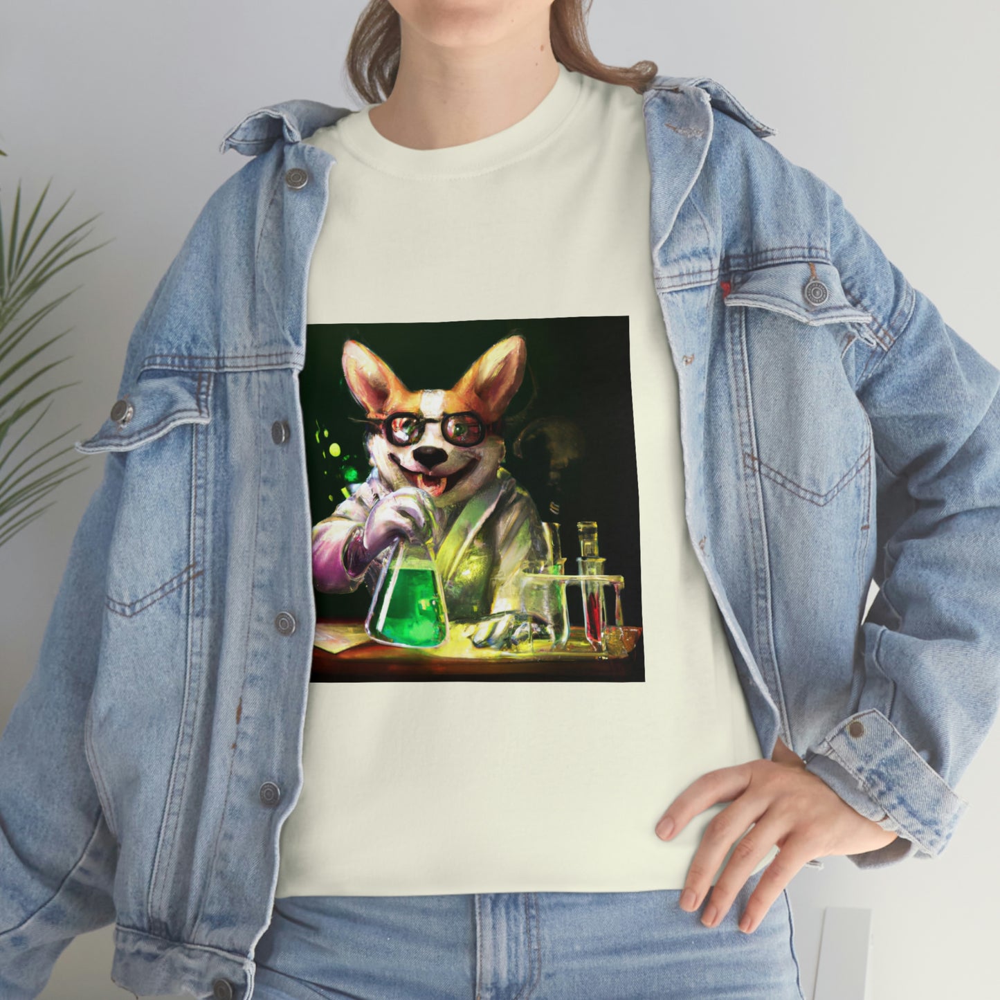 Mad Scientist Corgi Tshirt