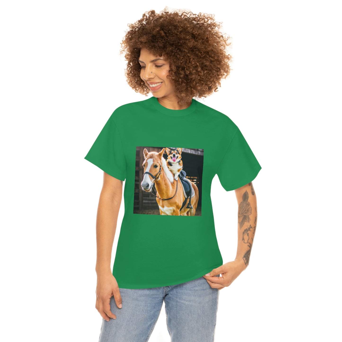 Saddle Up Short Legs Corgi Tshirt