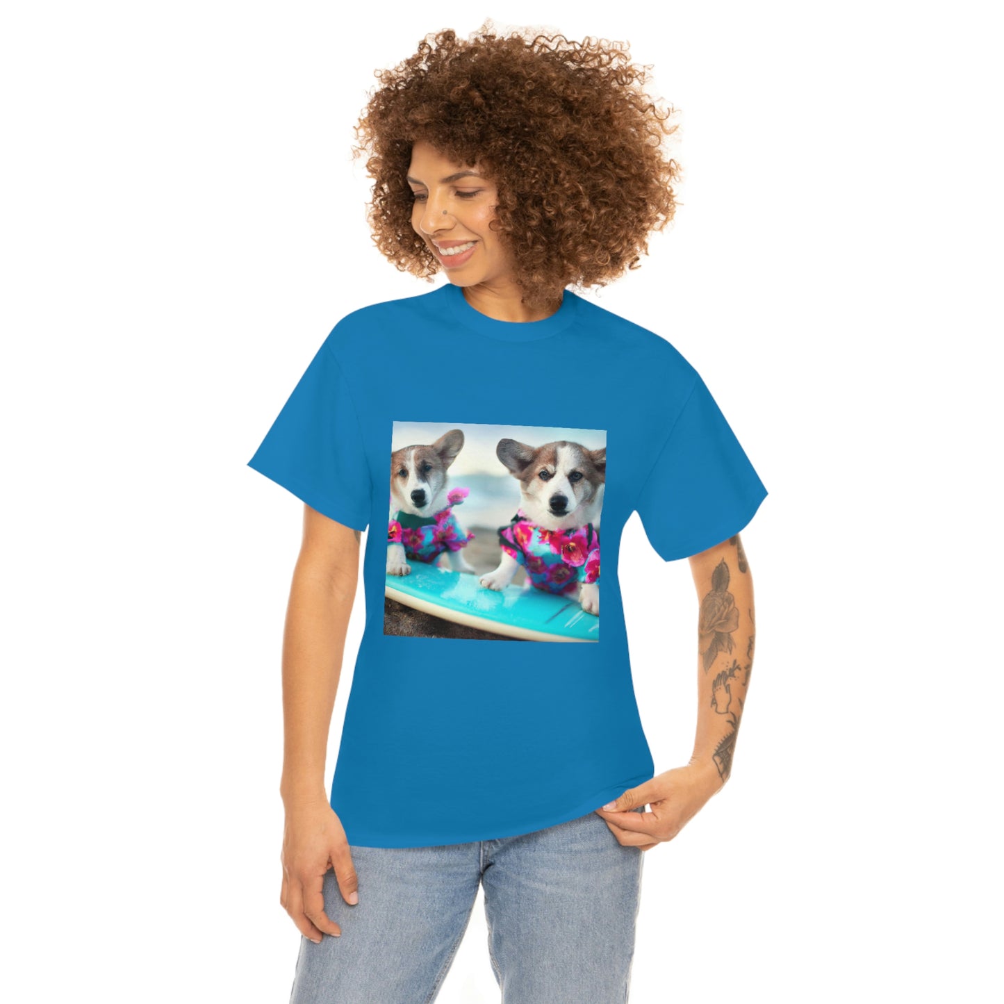 Surfs Up Corgi Tshirt