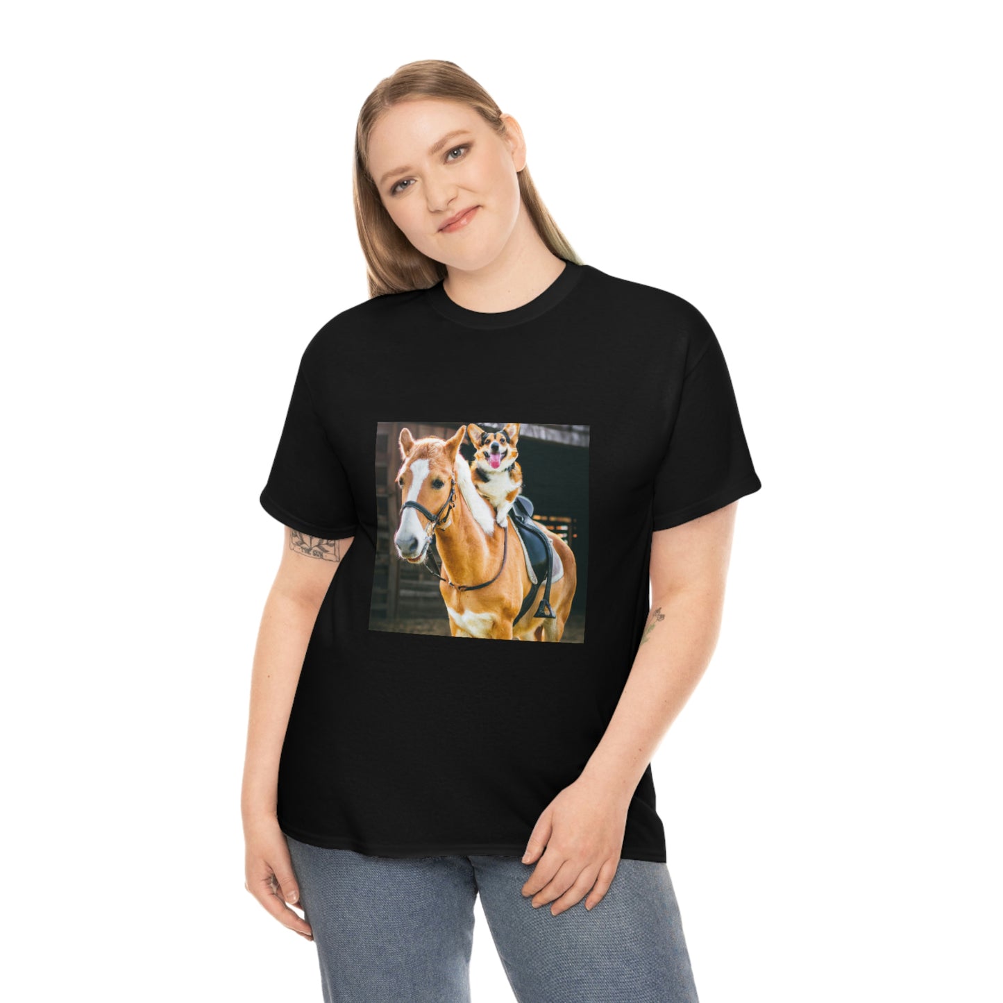 Saddle Up Short Legs Corgi Tshirt