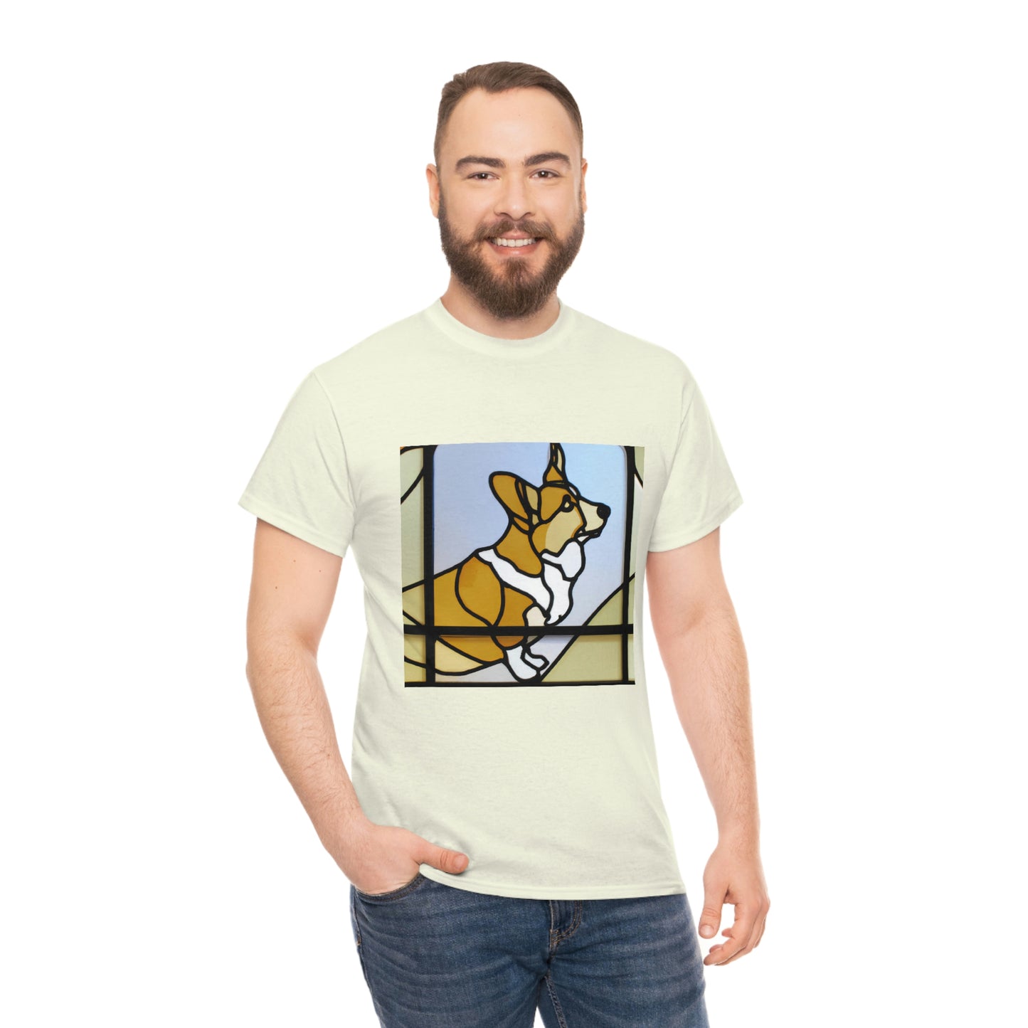 Corgi Stained Glass Tshirt