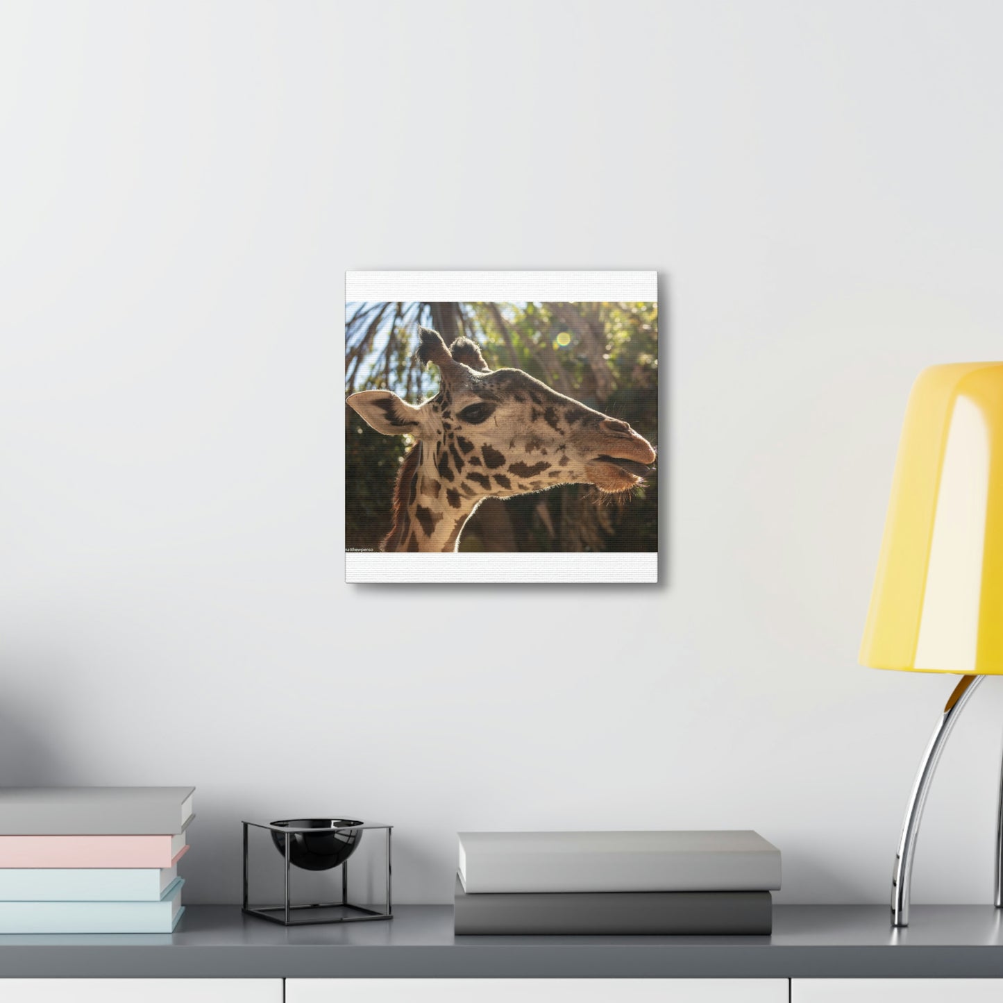 Smiling Giraffe Canvas