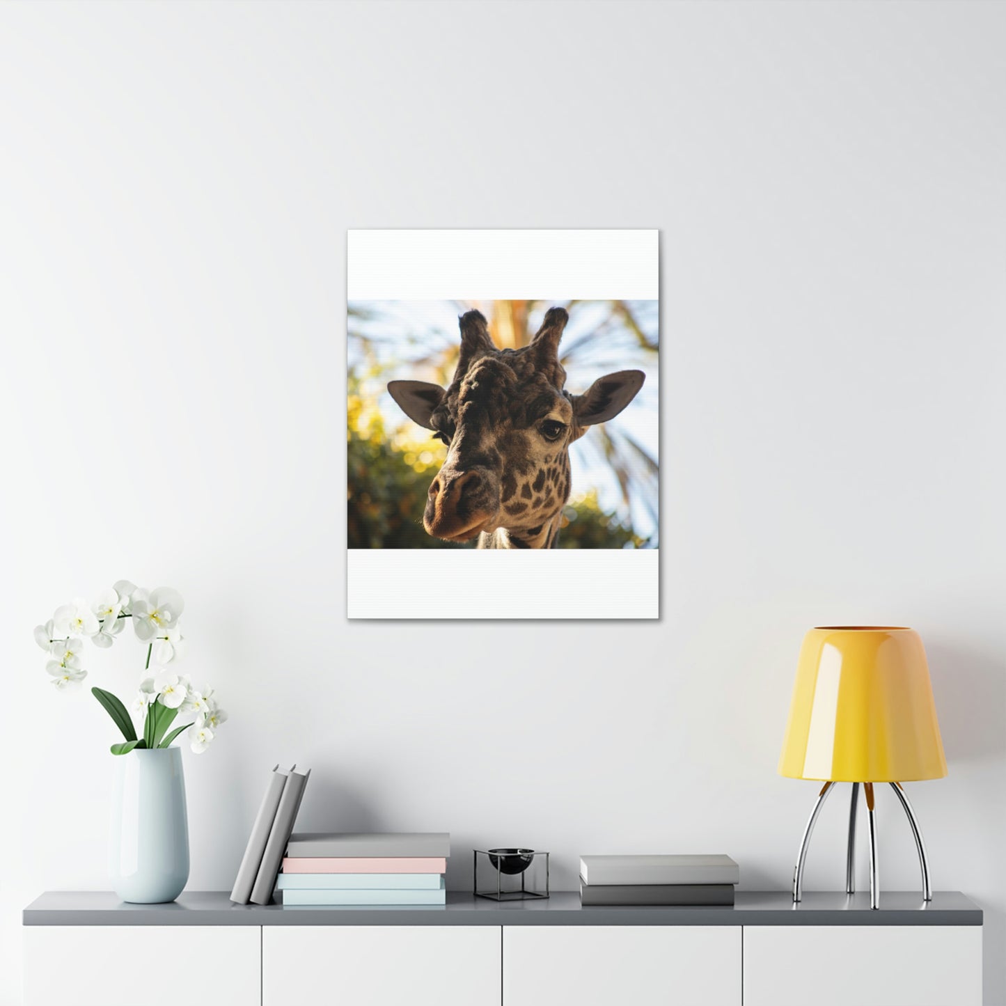 The Giraffe Says Hello Canvas