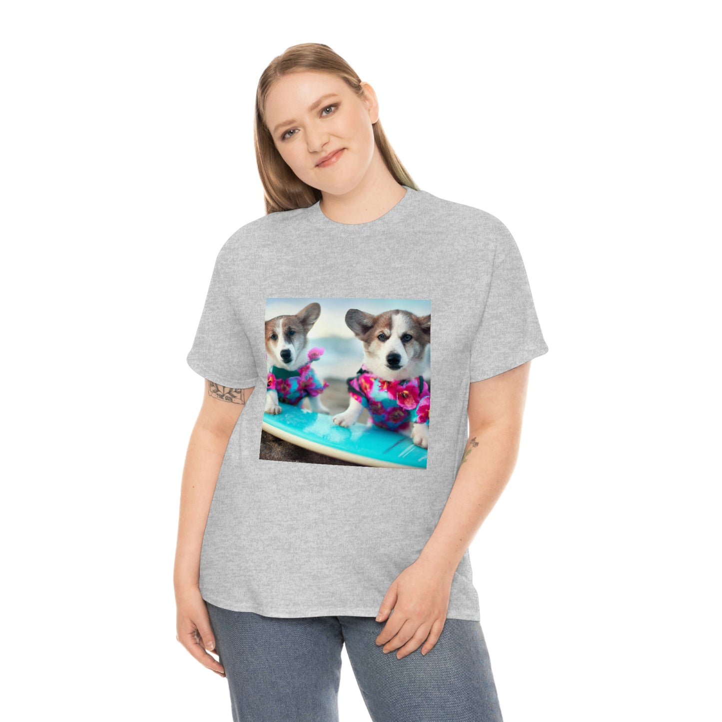 Surfs Up Corgi Tshirt