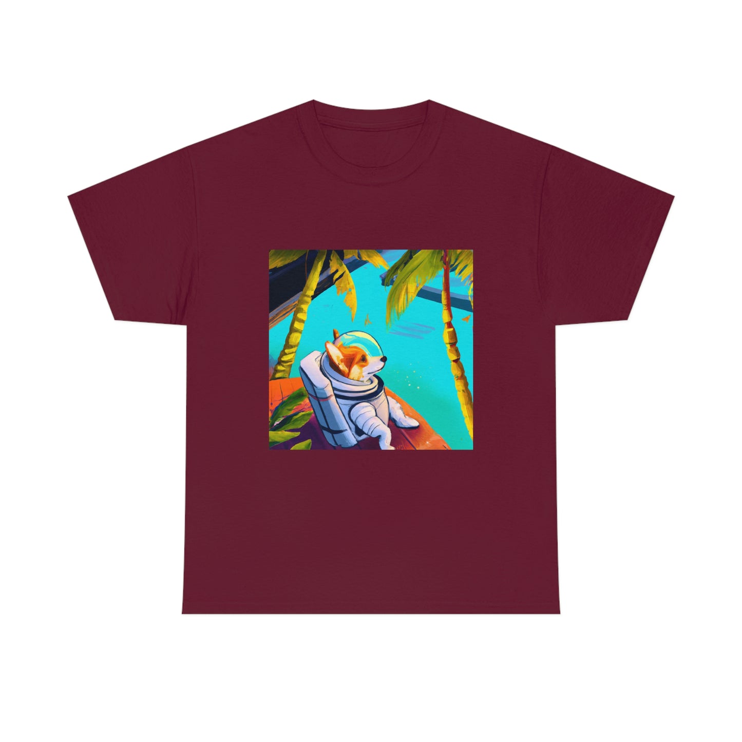 Corgi Spacedog Looking Out Tshirt