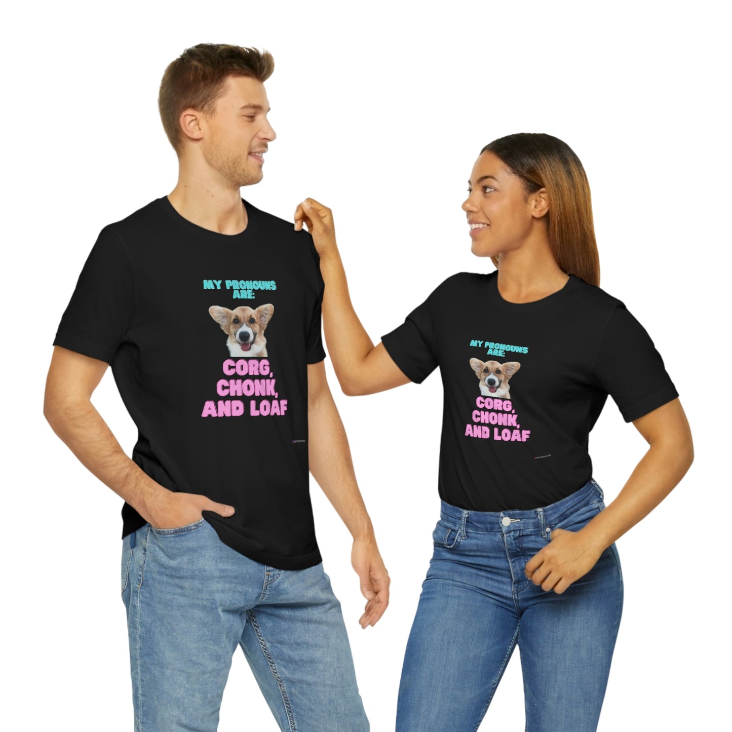 Corgi Pronoun Non-gender Specific T-shirt