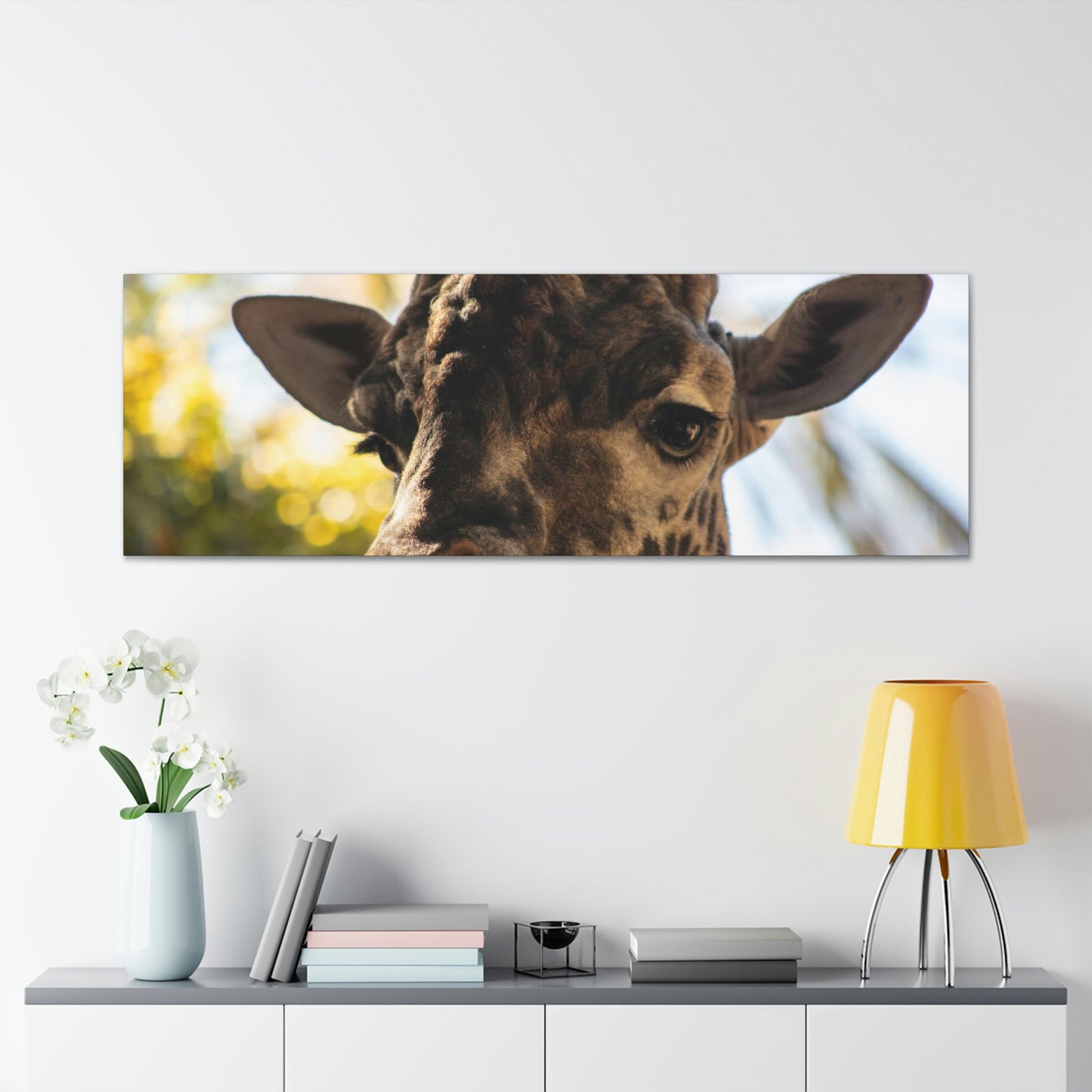 The Giraffe Says Hello Canvas