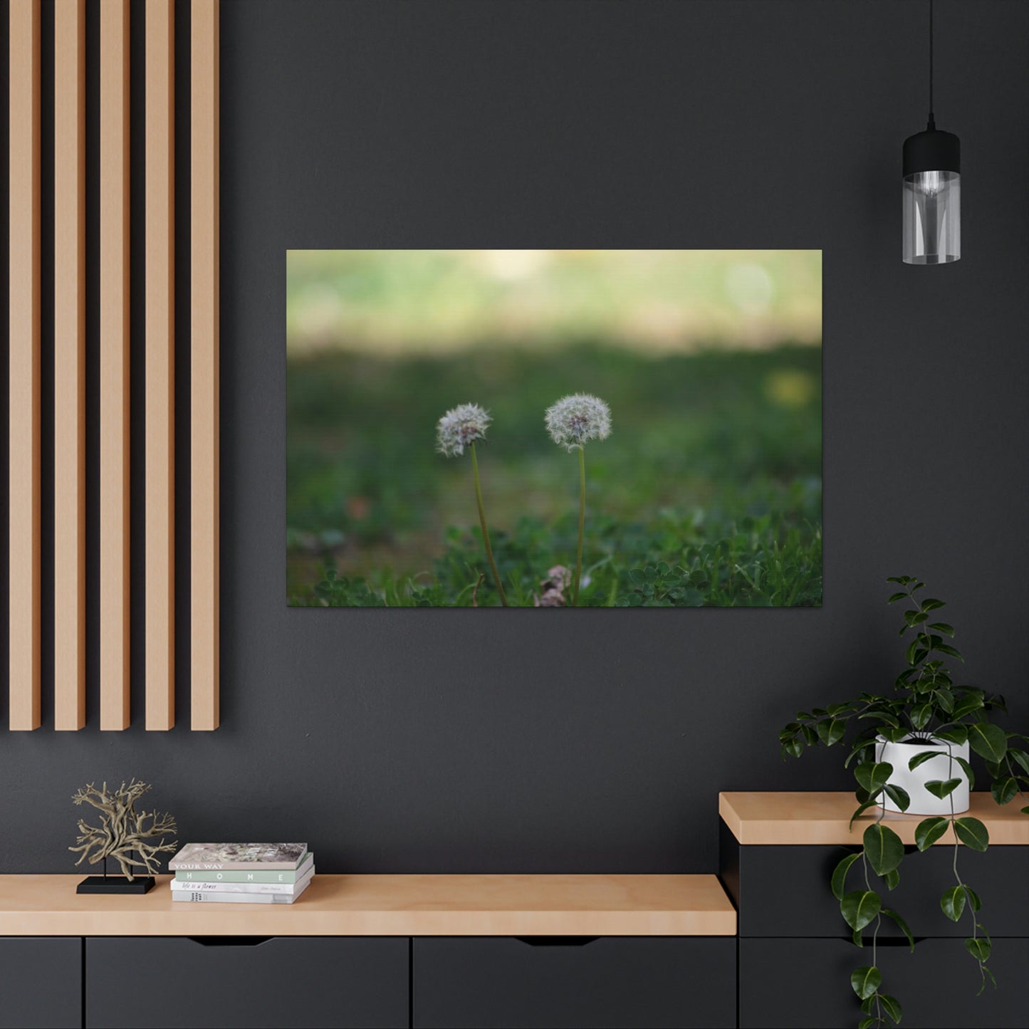 Dandelions Opposing Part 2 Canvas