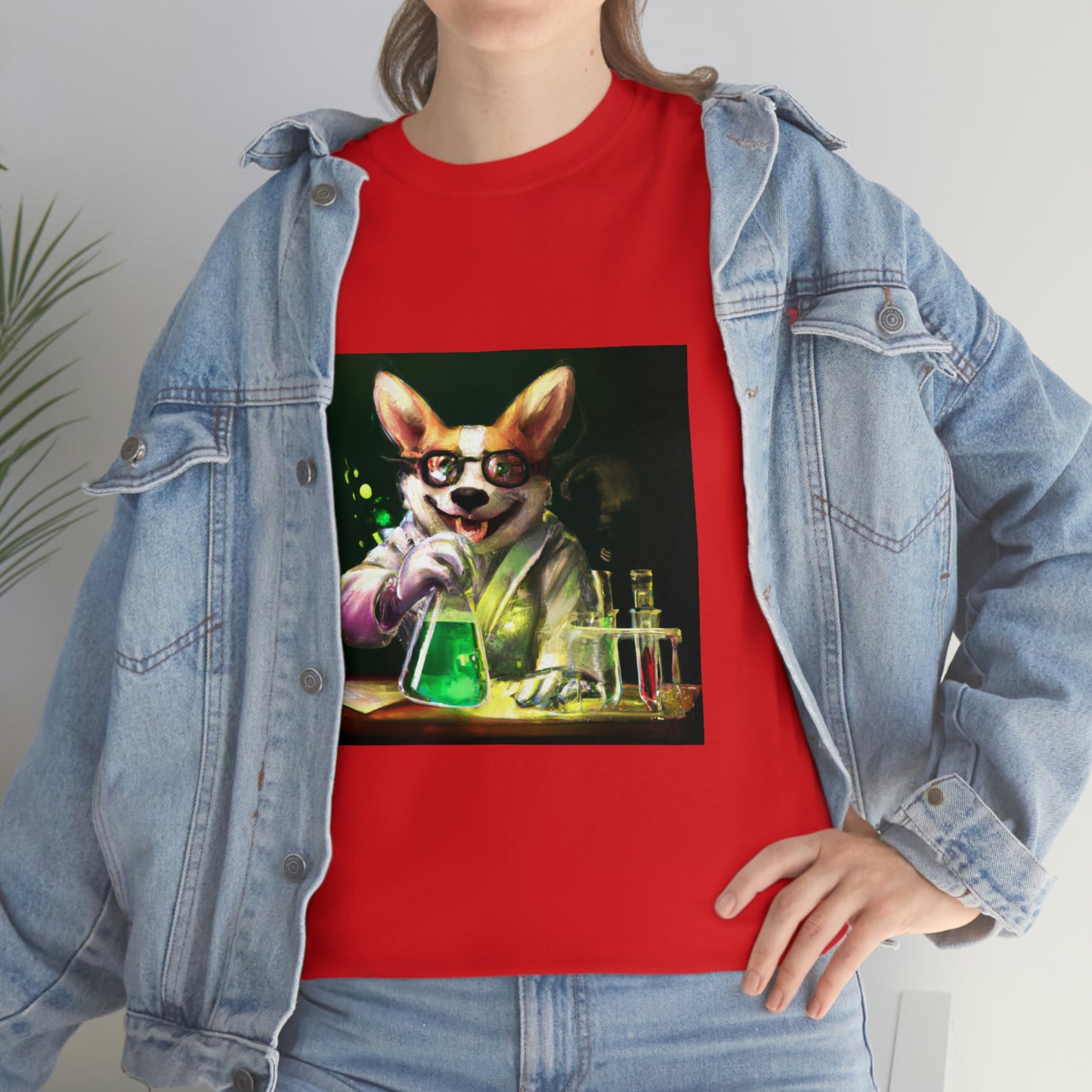 Mad Scientist Corgi Tshirt