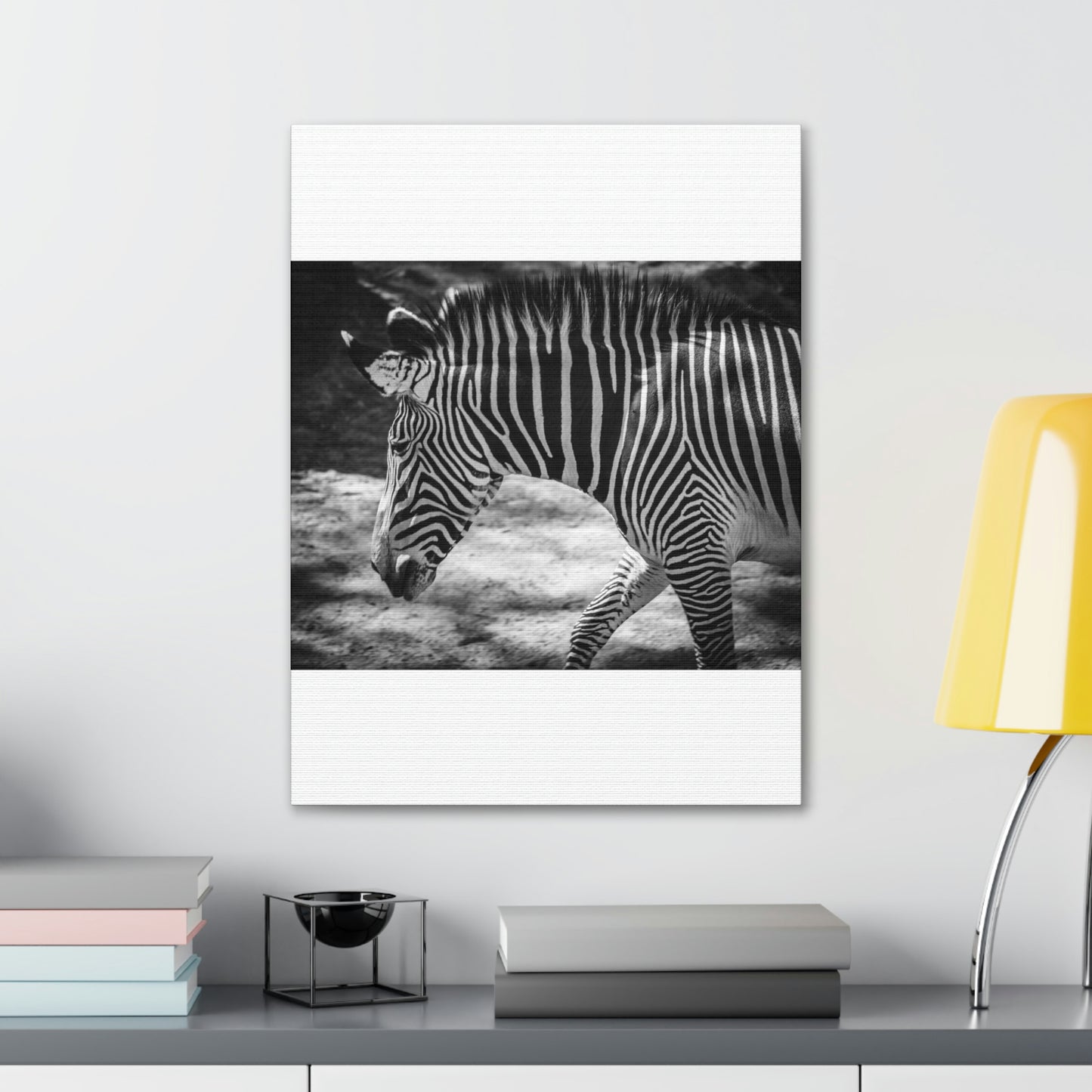 Zebra Bowing Canvas