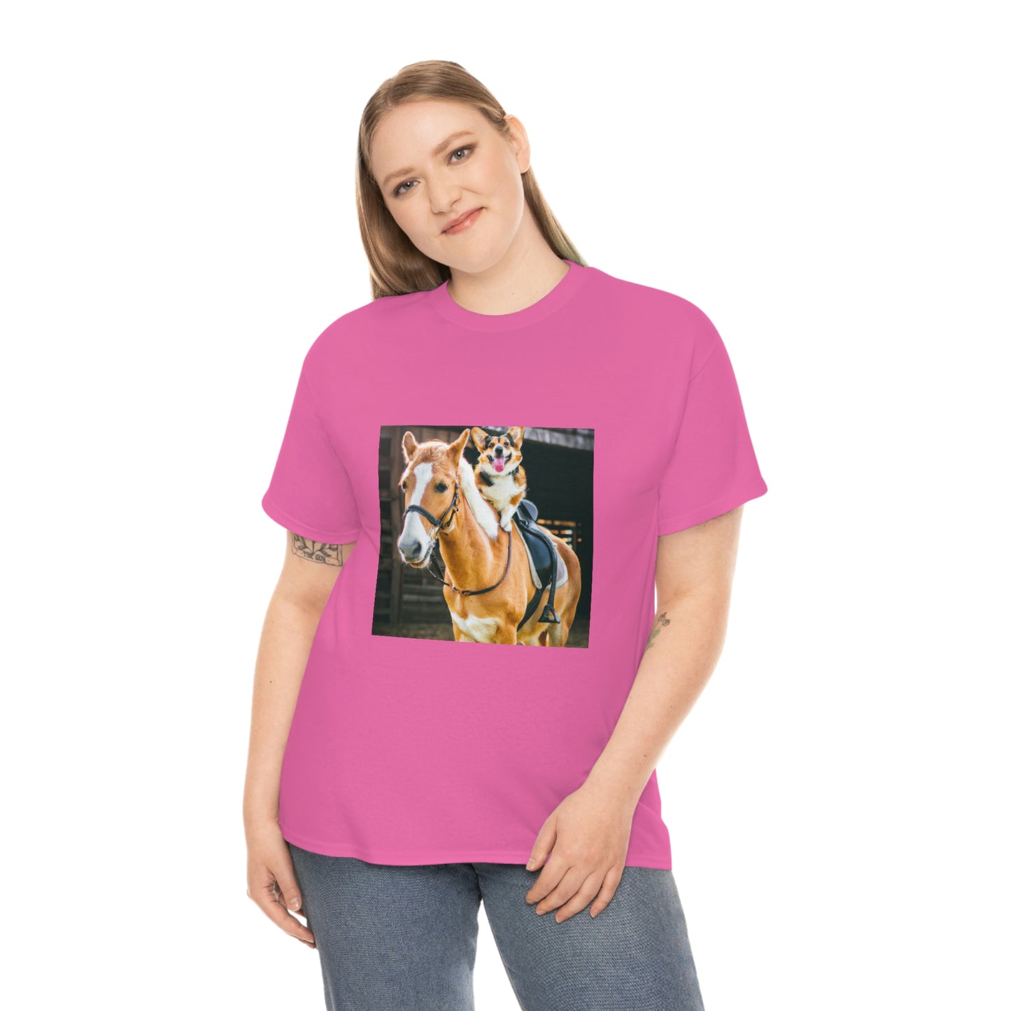 Saddle Up Short Legs Corgi Tshirt