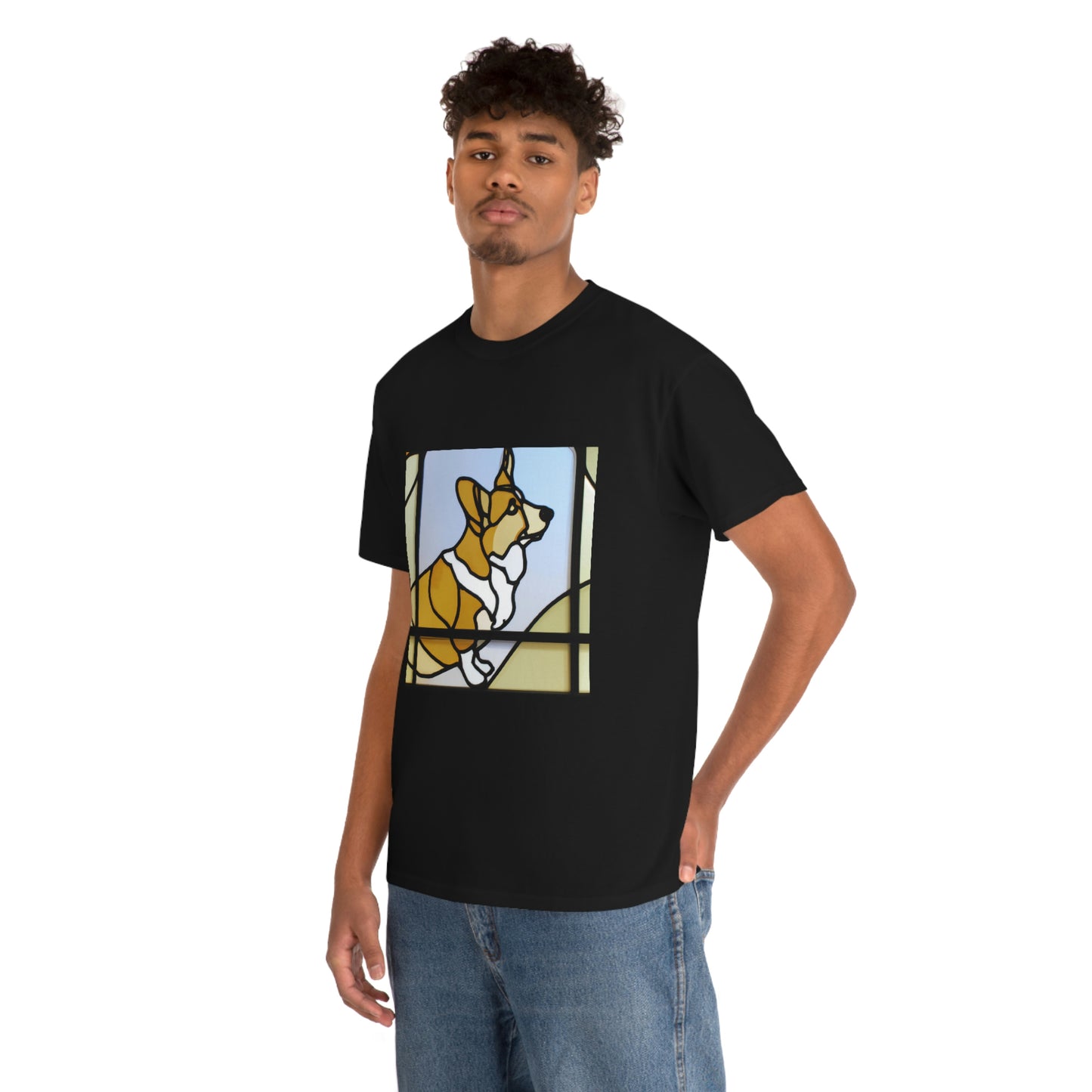 Corgi Stained Glass Tshirt