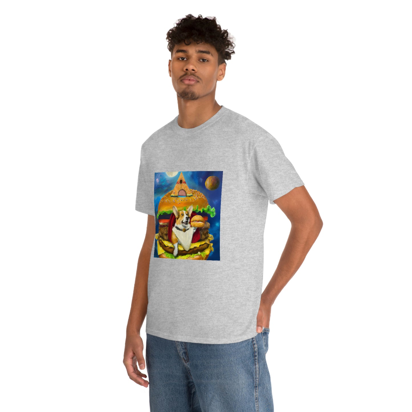 Corgi Burger Psychedelic Tshirt