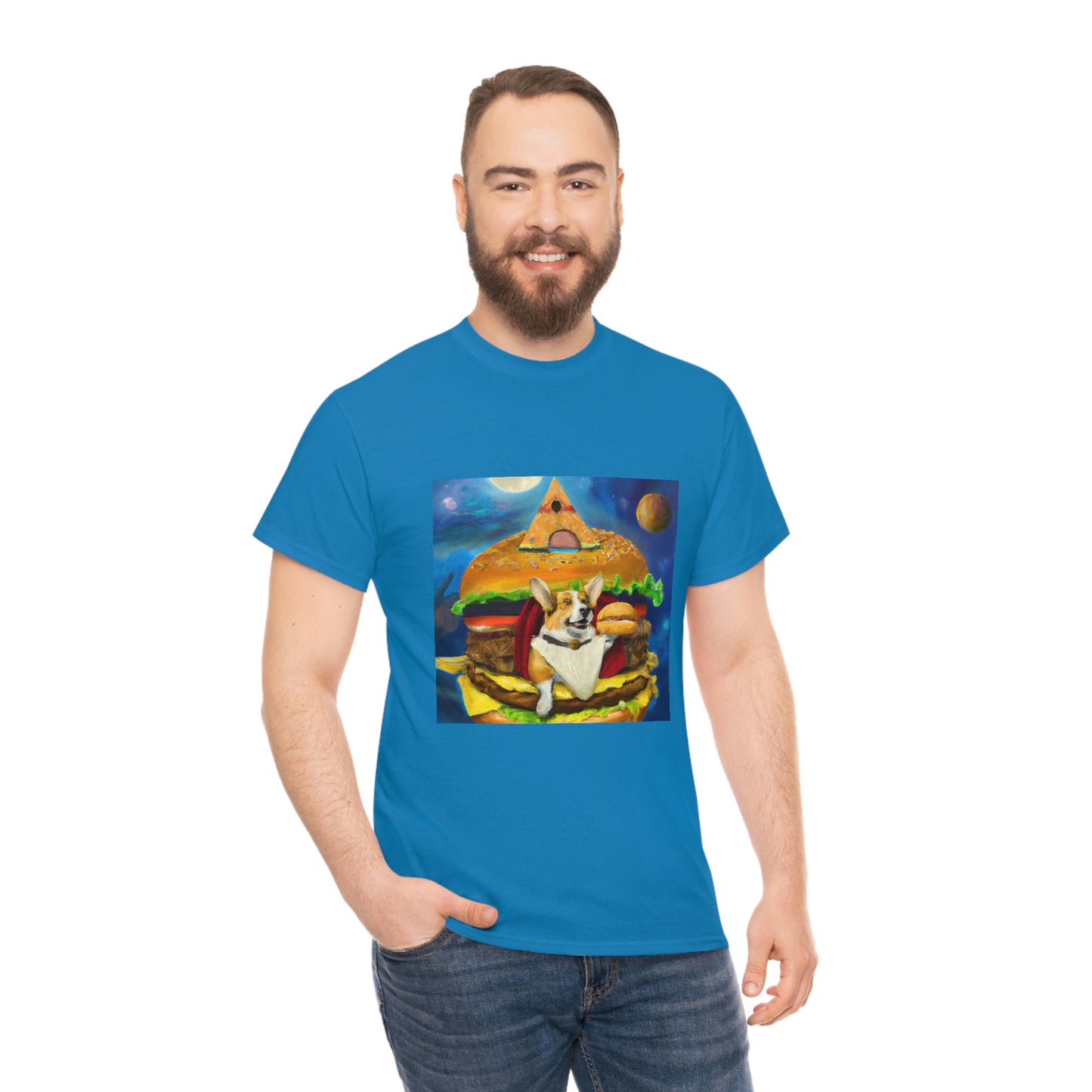 Corgi Burger Psychedelic Tshirt