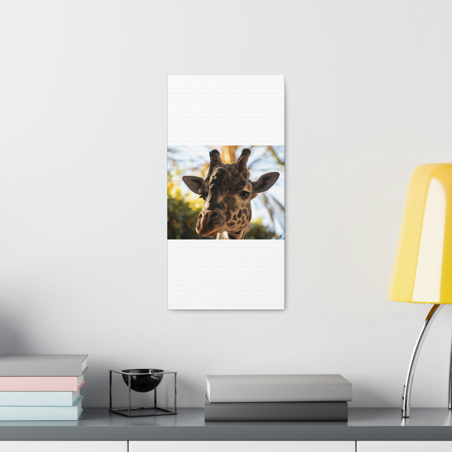 The Giraffe Says Hello Canvas