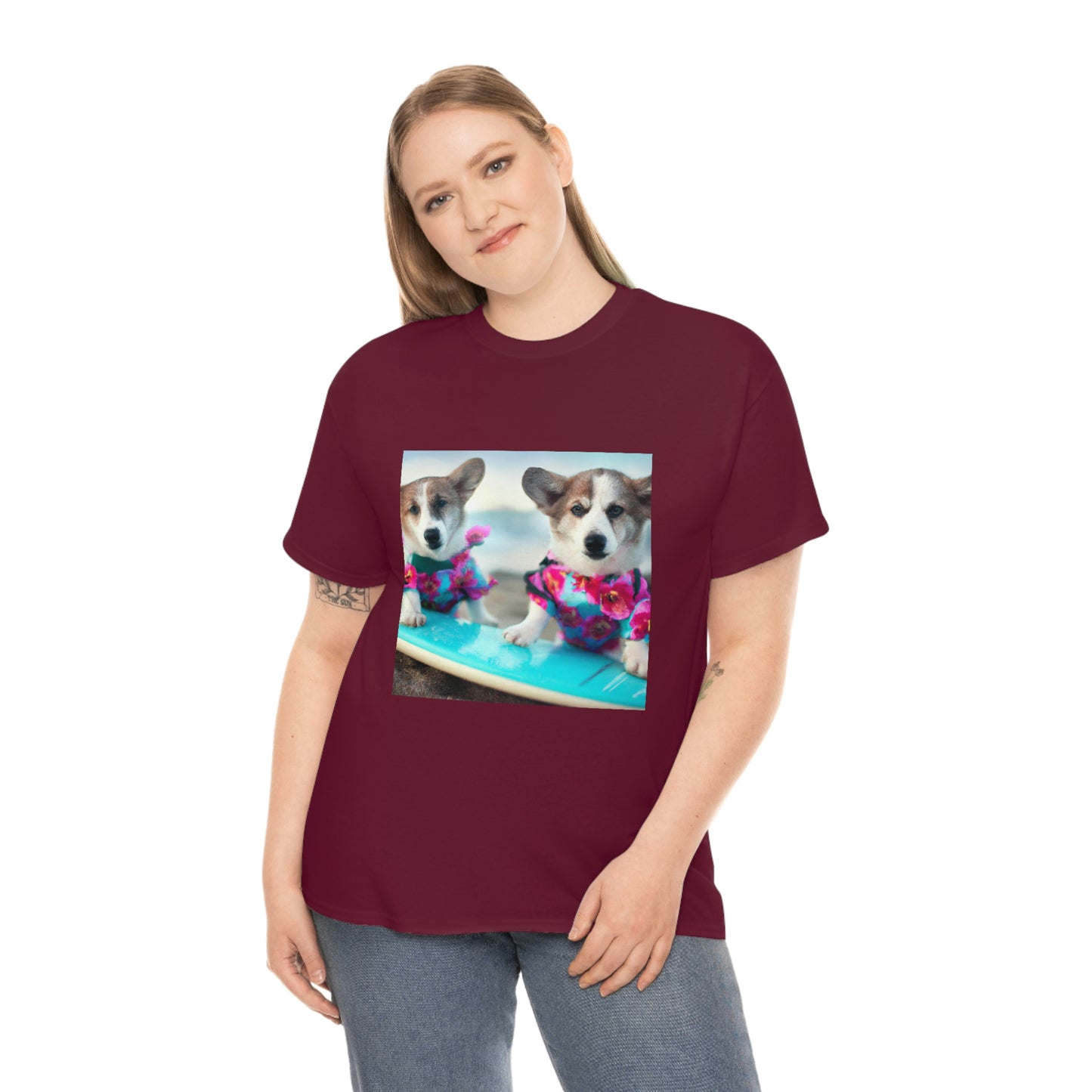 Surfs Up Corgi Tshirt