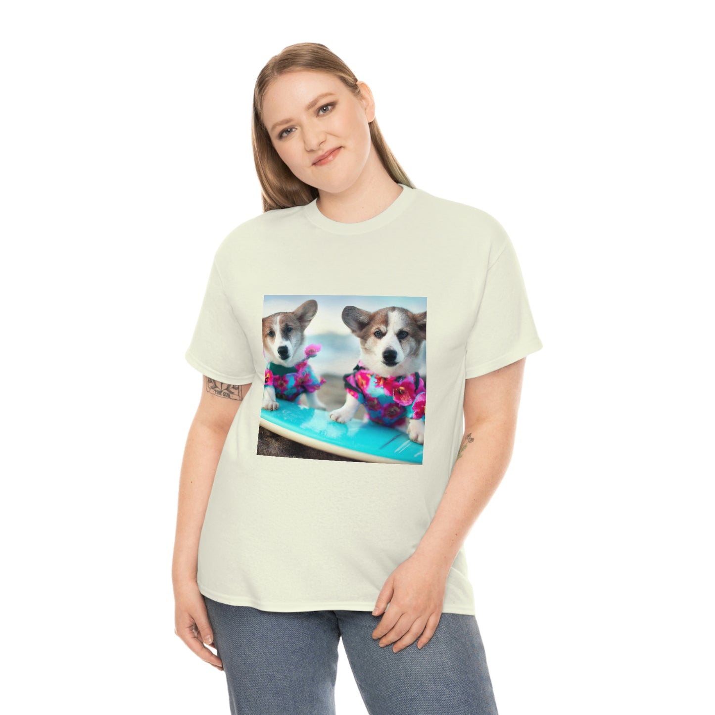 Surfs Up Corgi Tshirt