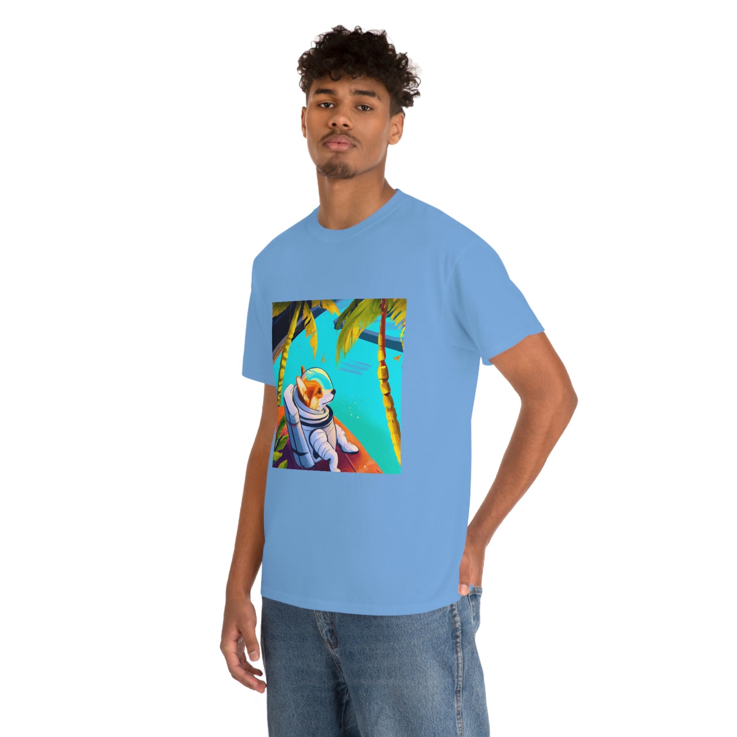 Corgi Spacedog Looking Out Tshirt