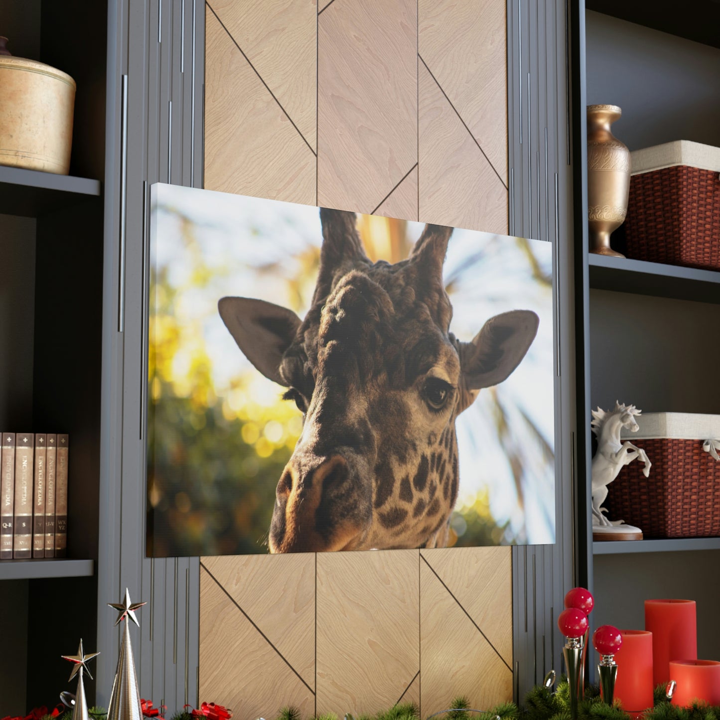 The Giraffe Says Hello Canvas