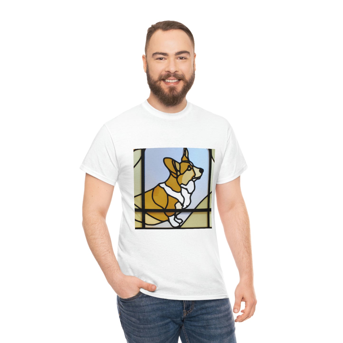 Corgi Stained Glass Tshirt