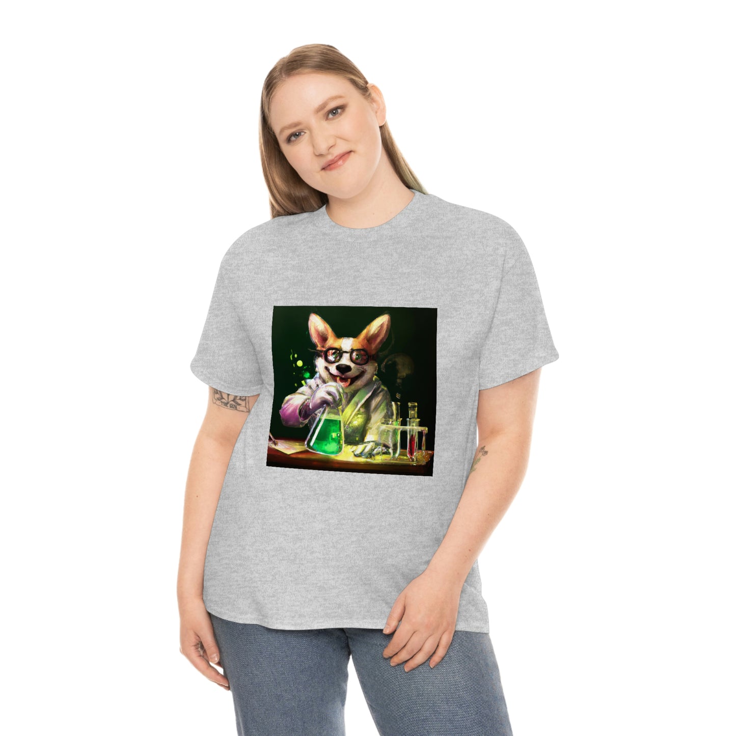 Mad Scientist Corgi Tshirt