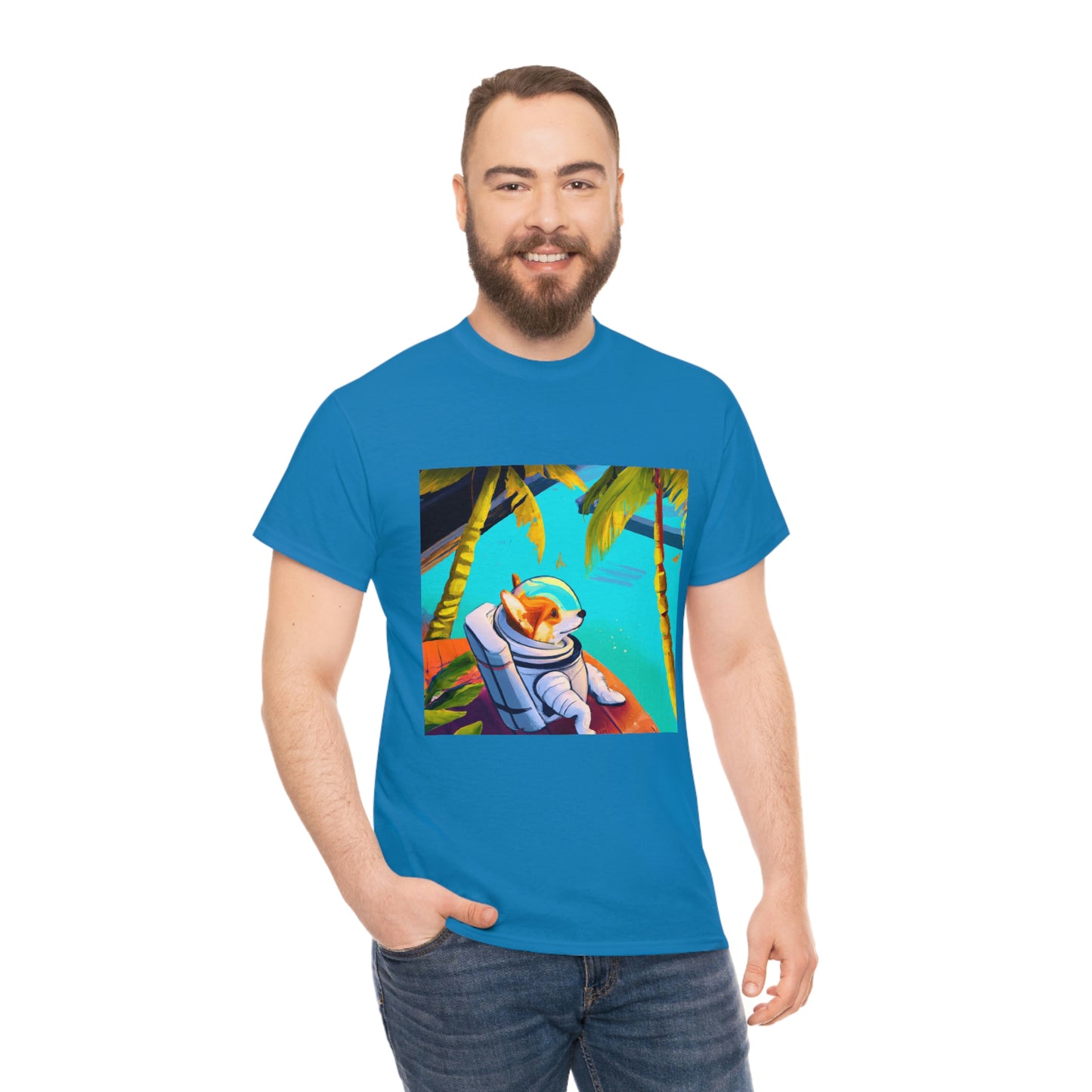 Corgi Spacedog Looking Out Tshirt