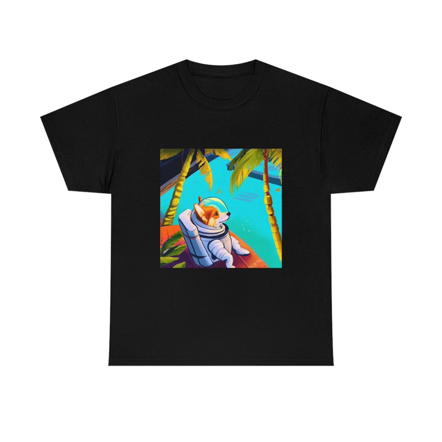 Corgi Spacedog Looking Out Tshirt