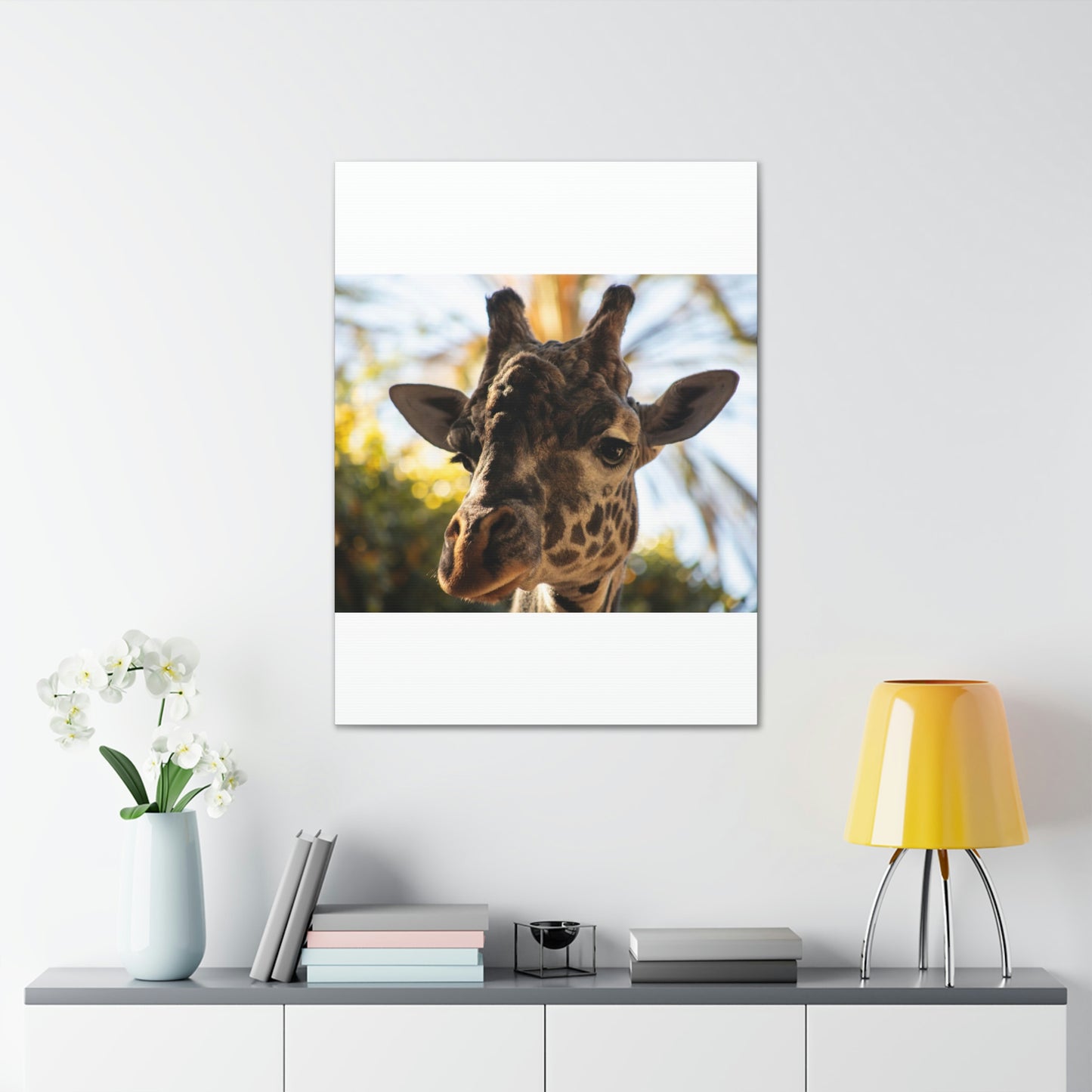 The Giraffe Says Hello Canvas