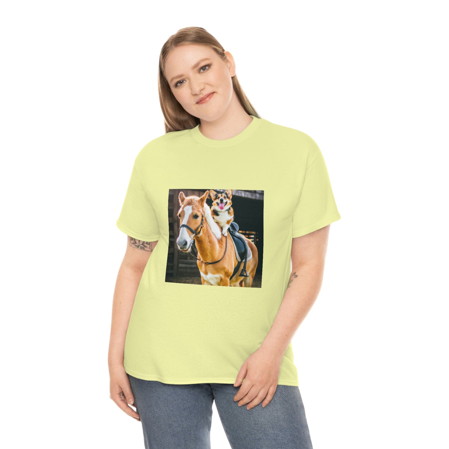 Saddle Up Short Legs Corgi Tshirt