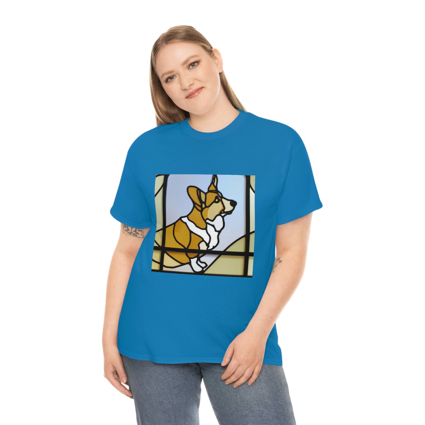 Corgi Stained Glass Tshirt